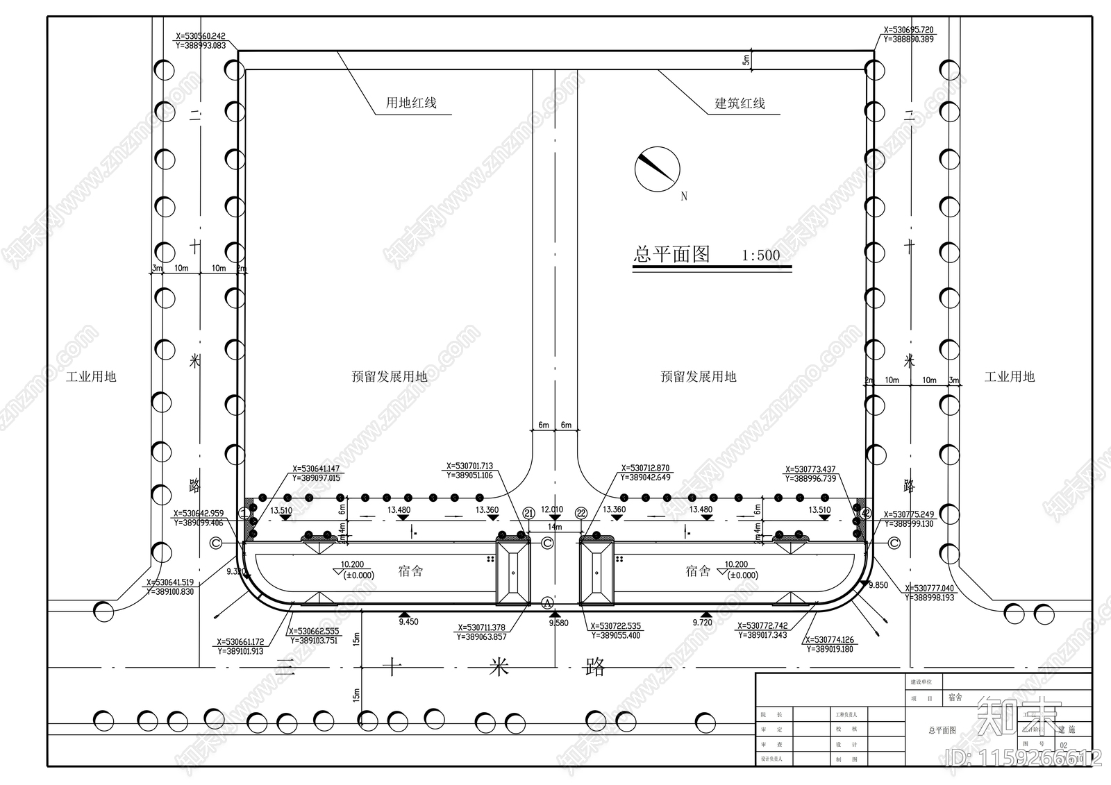 住宅楼建筑cad施工图下载【ID:1159266612】