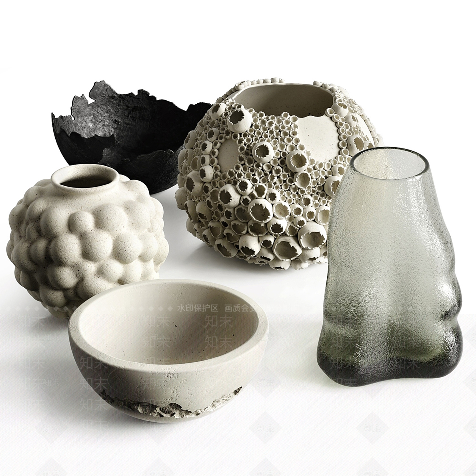 陶罐瓷器饰品摆件3D模型下载【ID:1159266736】