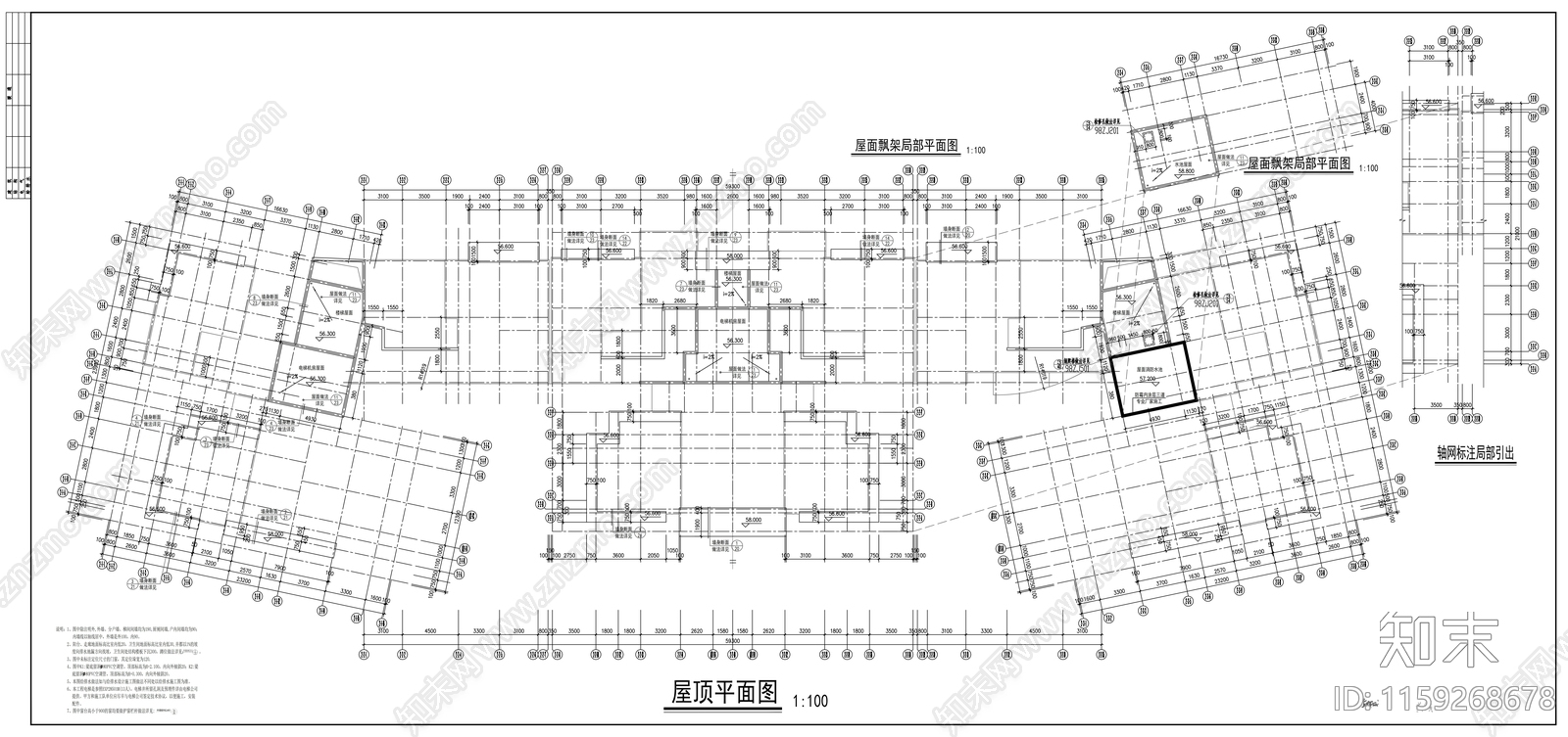 十层商住楼建筑cad施工图下载【ID:1159268678】