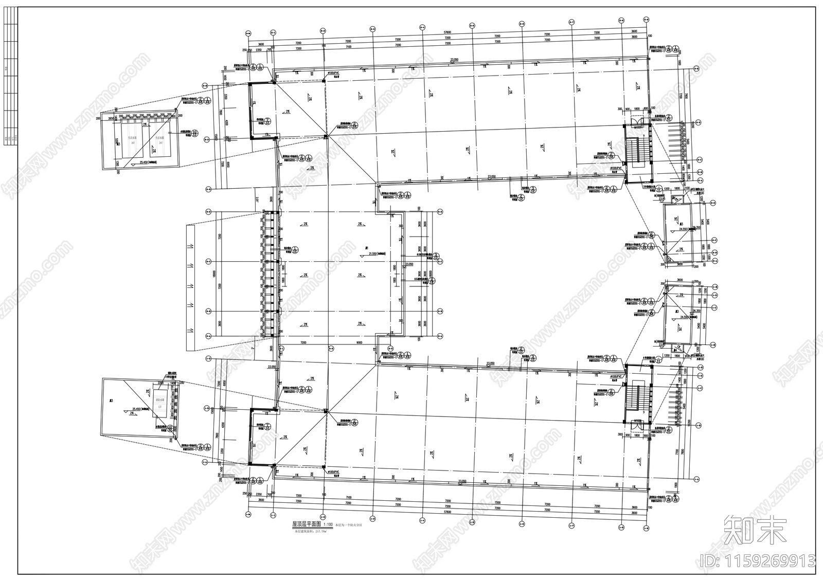 职业学校学生宿舍cad施工图下载【ID:1159269913】