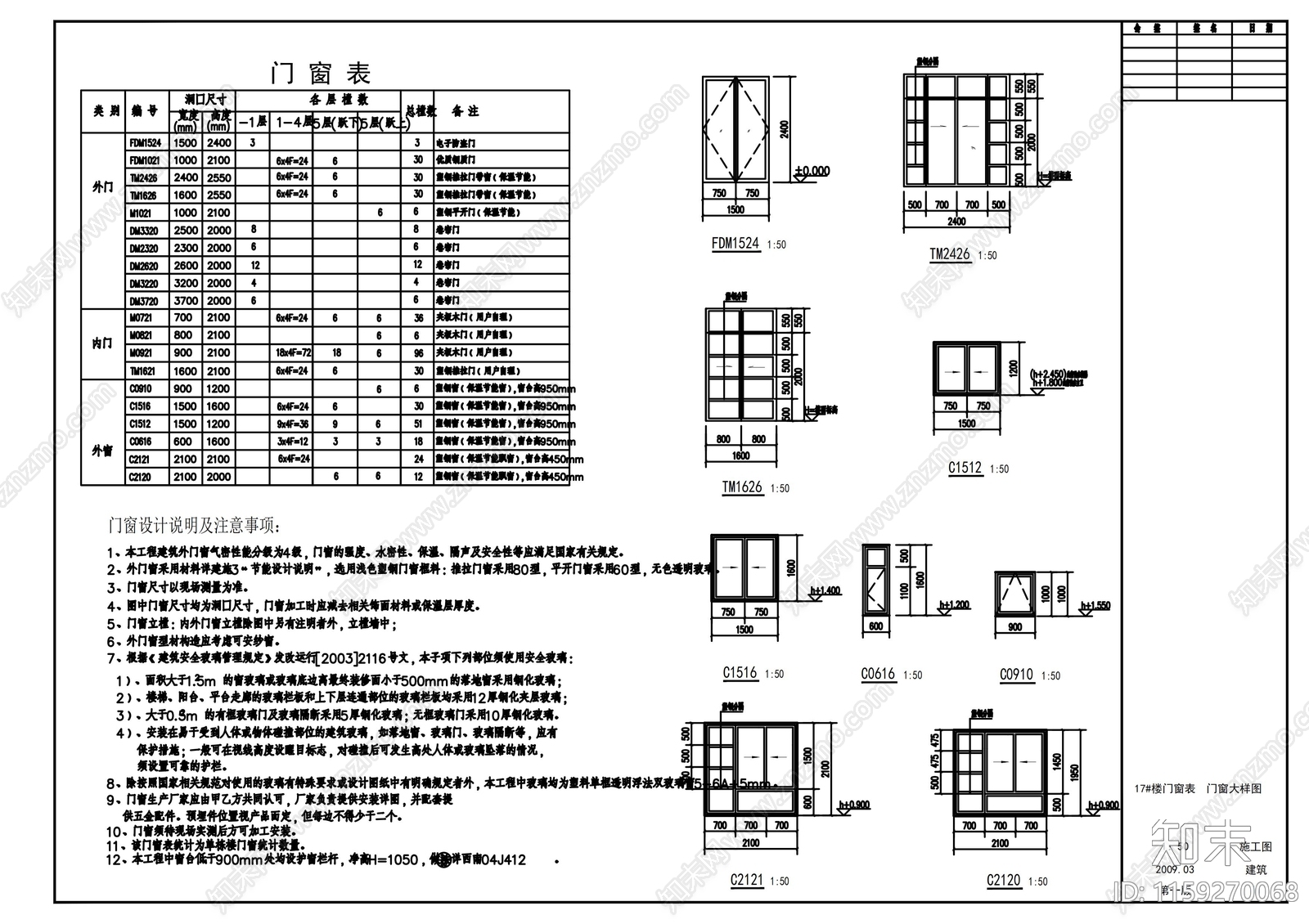 五层板式住宅楼建筑cad施工图下载【ID:1159270068】