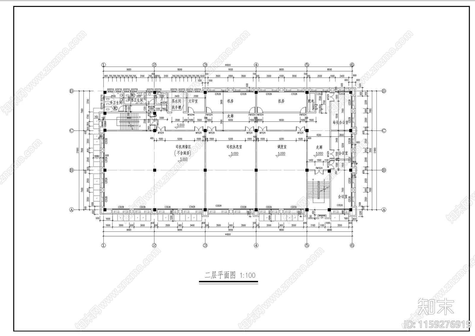 城市公交站平立剖图cad施工图下载【ID:1159276919】