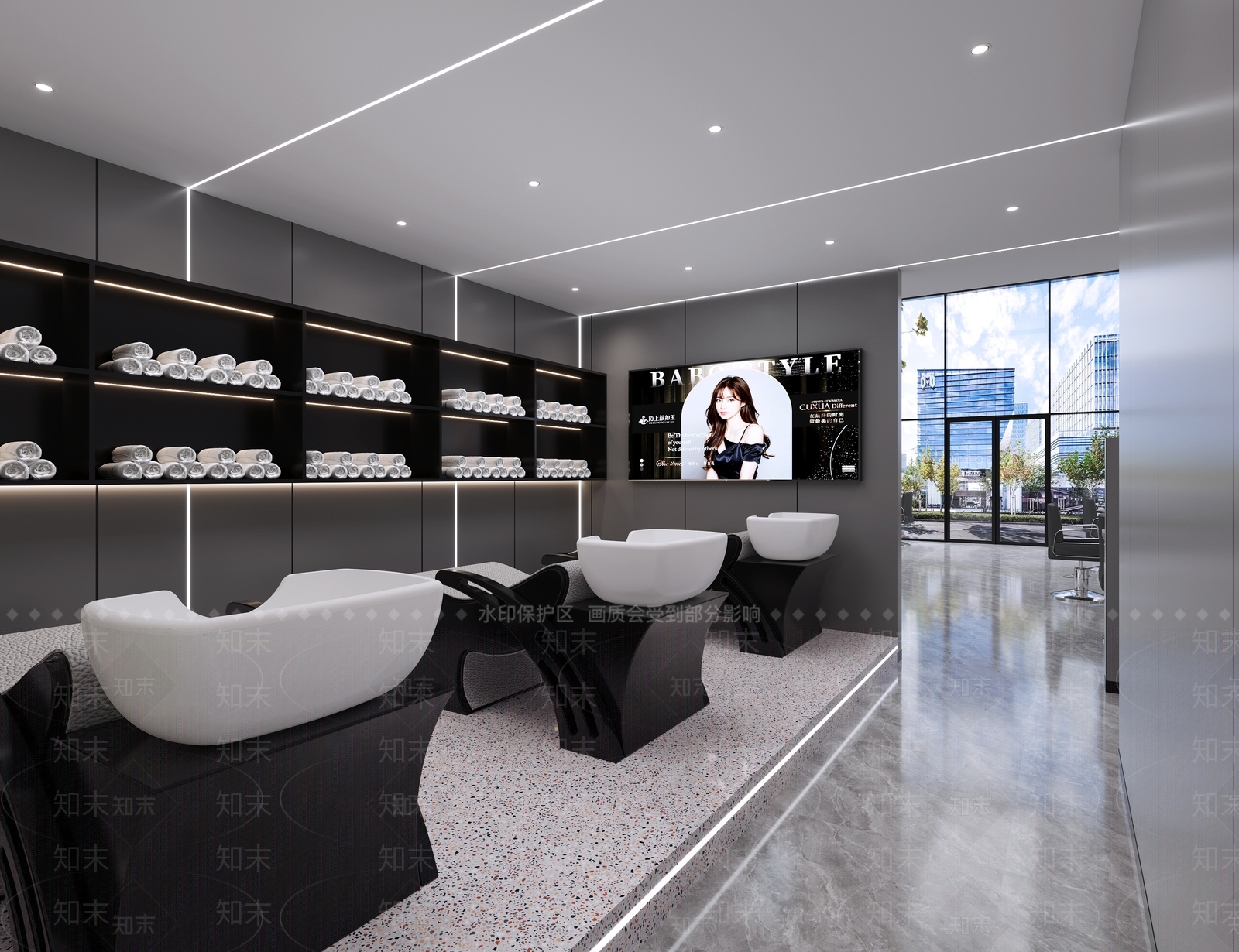 现代理发店3D模型下载【ID:1159305260】