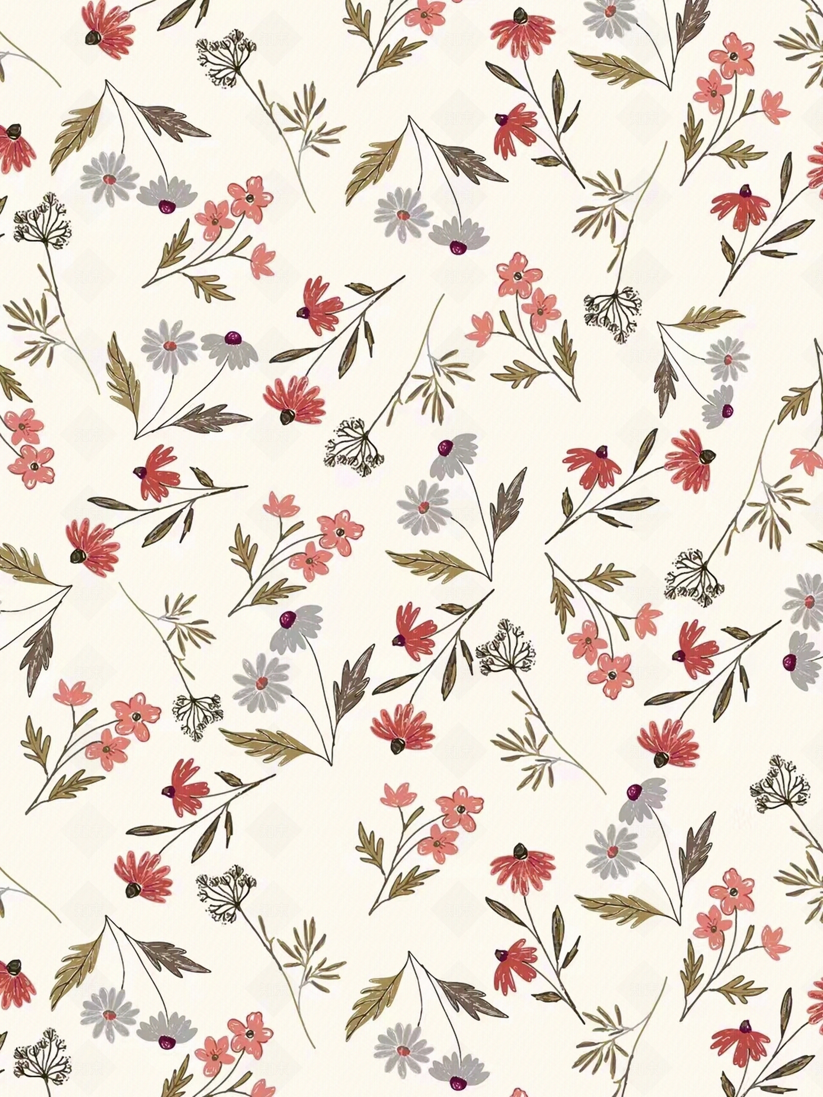 碎花田园风贴图下载【ID:1159311822】