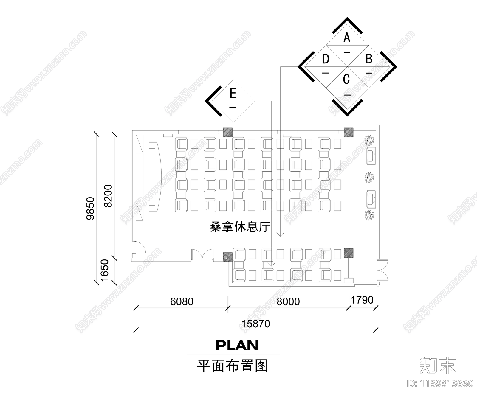 某桑拿湿区cad施工图下载【ID:1159313660】