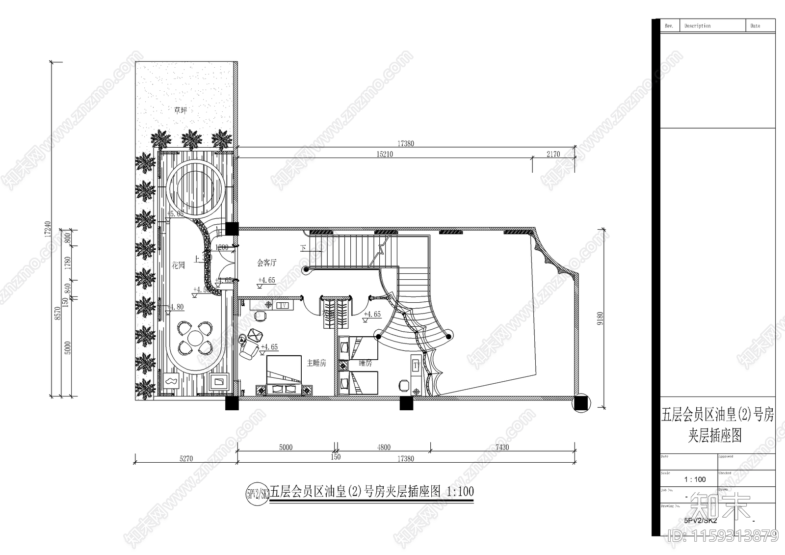 豪华国际会所桑拿cad施工图下载【ID:1159313879】