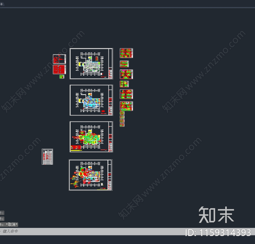 某大厦桑拿平面布置图cad施工图下载【ID:1159314393】