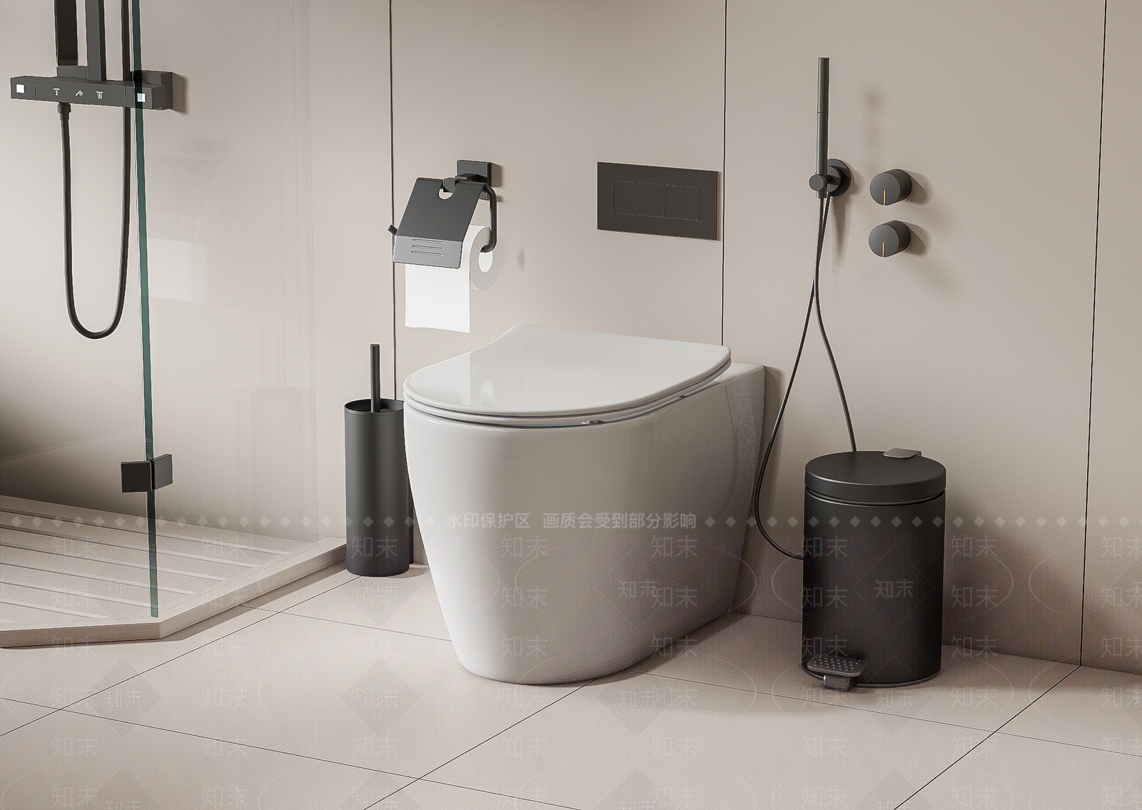 马桶SU模型下载【ID:1159323257】