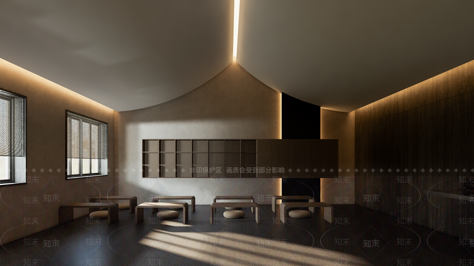 侘寂禅修室SU模型下载【ID:1159335440】