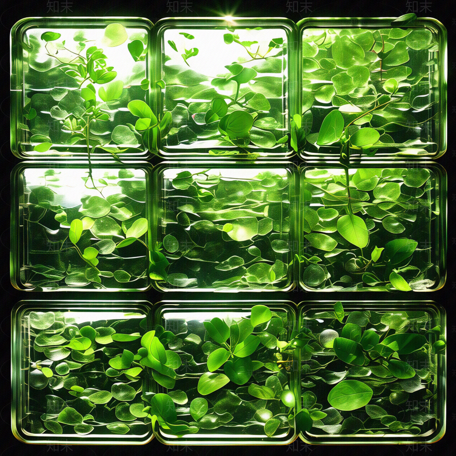 植物艺术玻璃贴图下载【ID:1159336193】