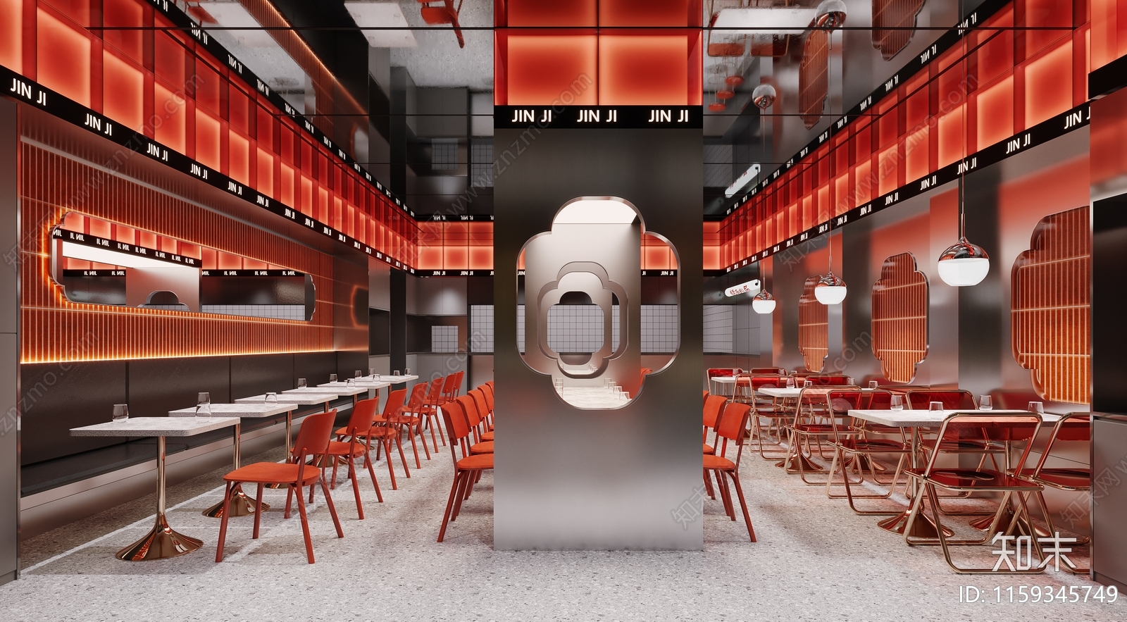 工业风快餐厅3D模型下载【ID:1159345749】