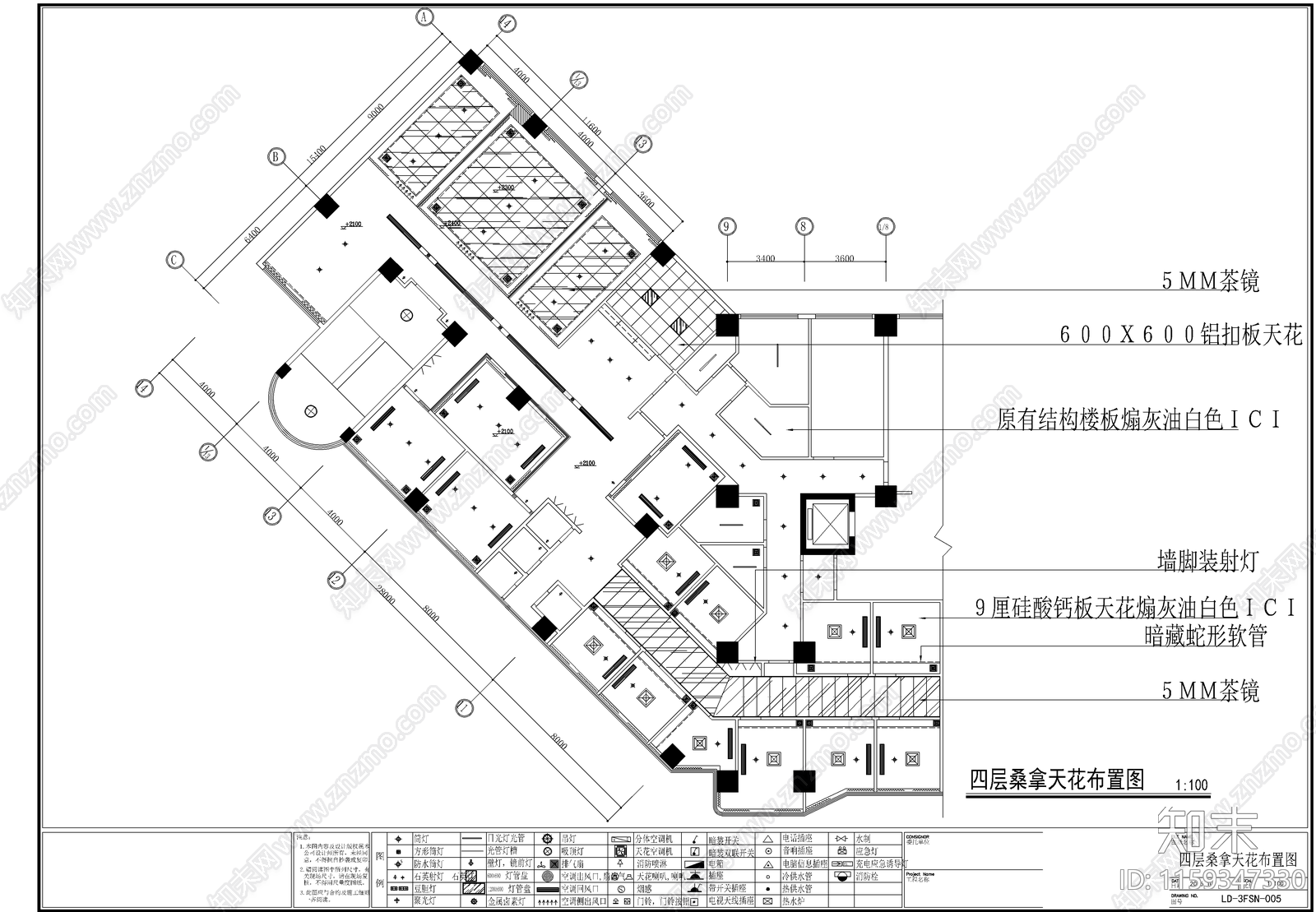 洗浴中心cad施工图下载【ID:1159347330】
