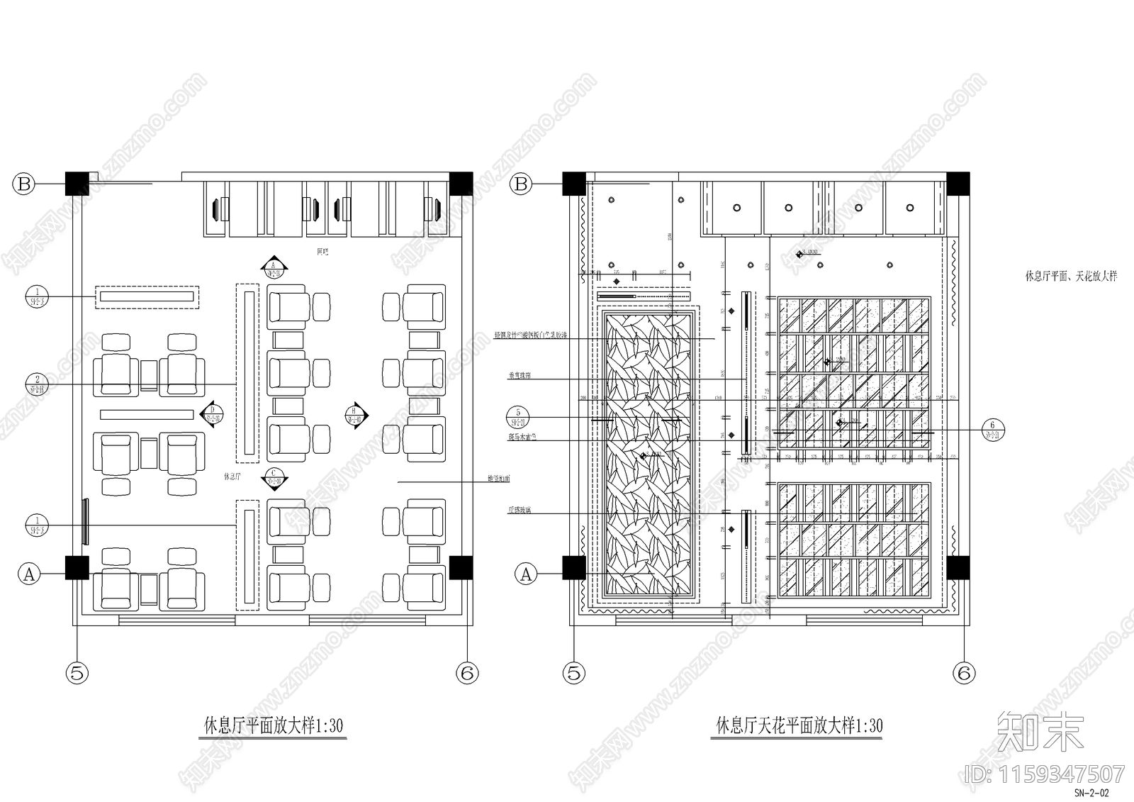 酒店桑拿房cad施工图下载【ID:1159347507】