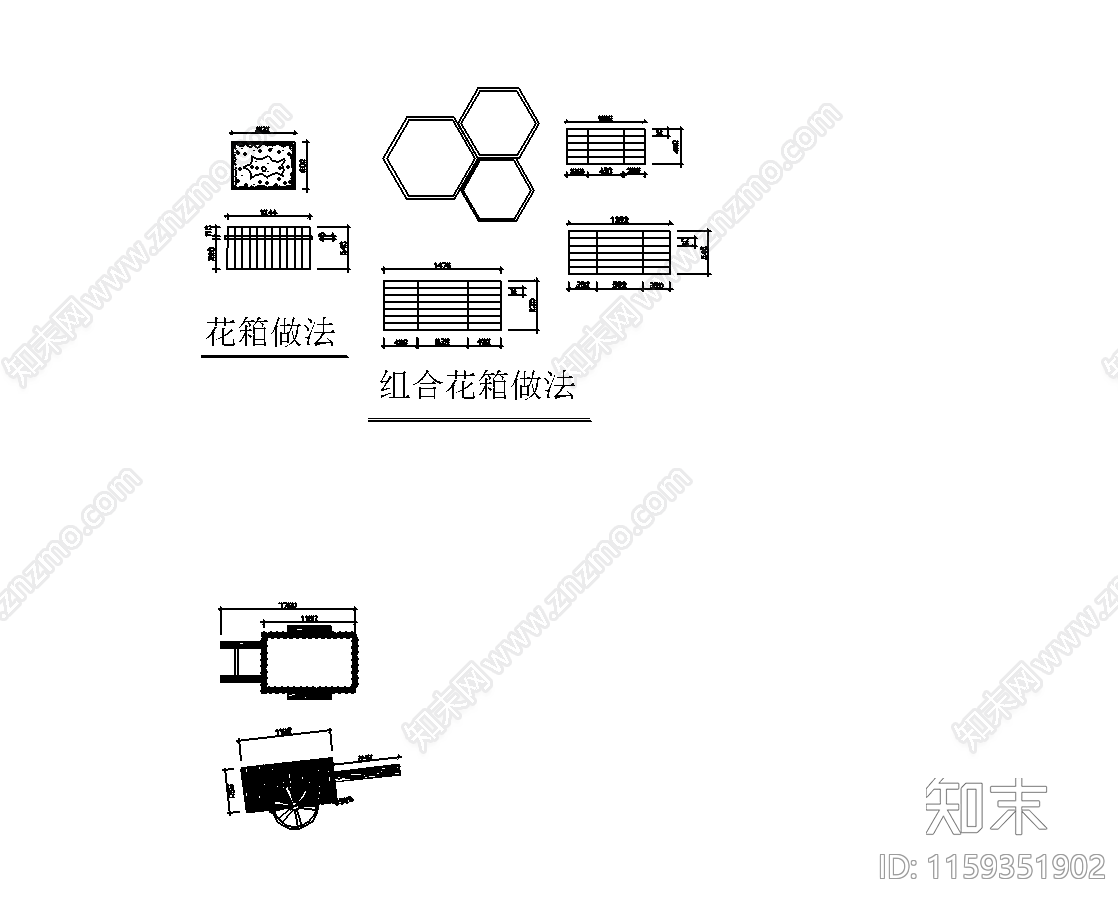 别墅庭院景观设计平面布置图cad施工图下载【ID:1159351902】