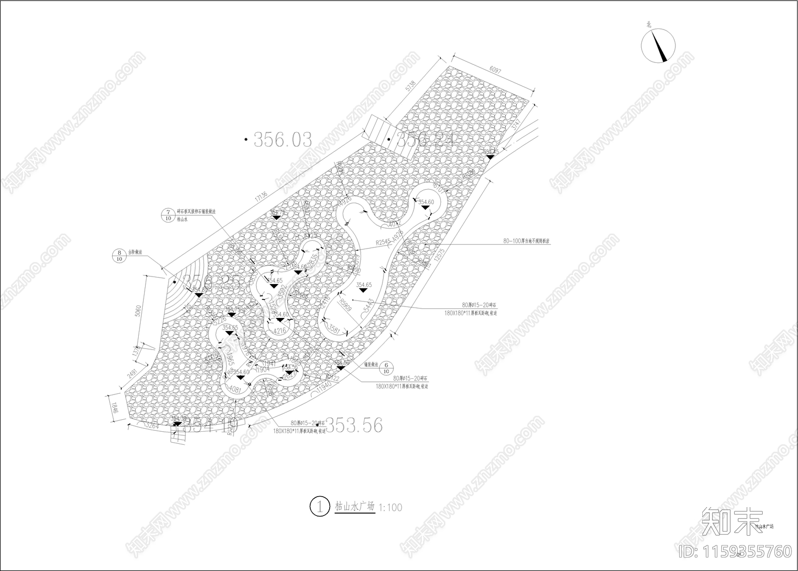 美丽乡村设计cad施工图下载【ID:1159355760】