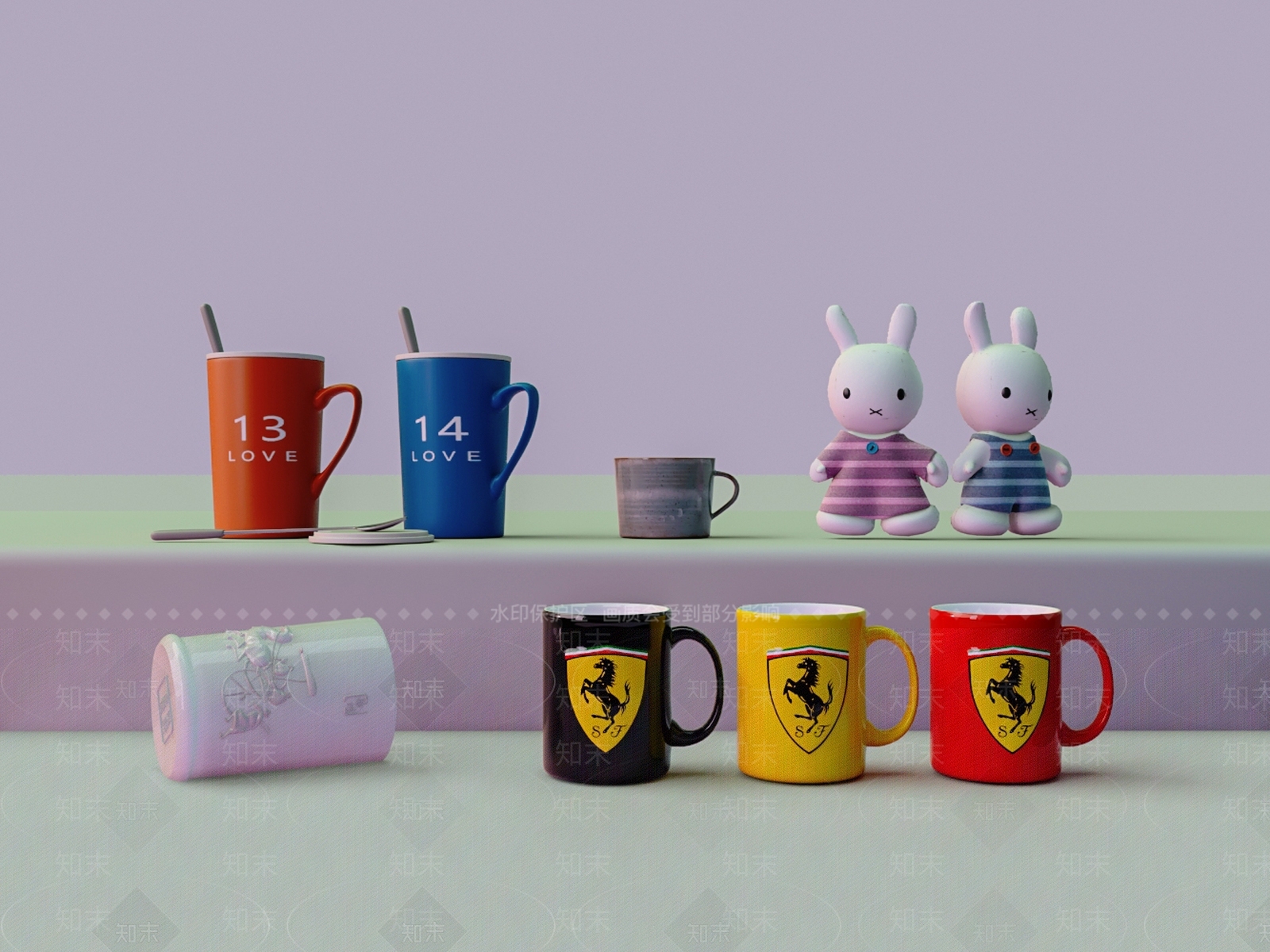 马克杯3D模型下载【ID:1159356825】