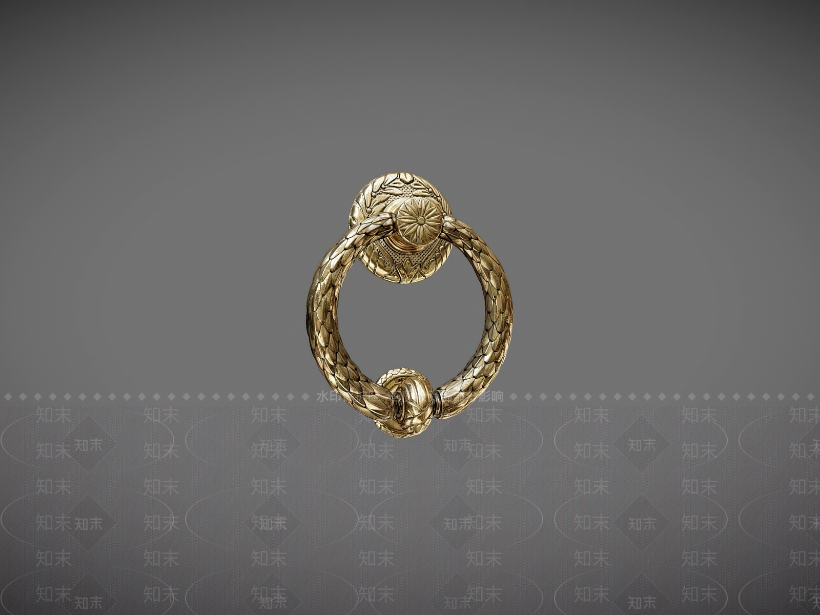 欧式造型金属门拉手SU模型下载【ID:1159359012】