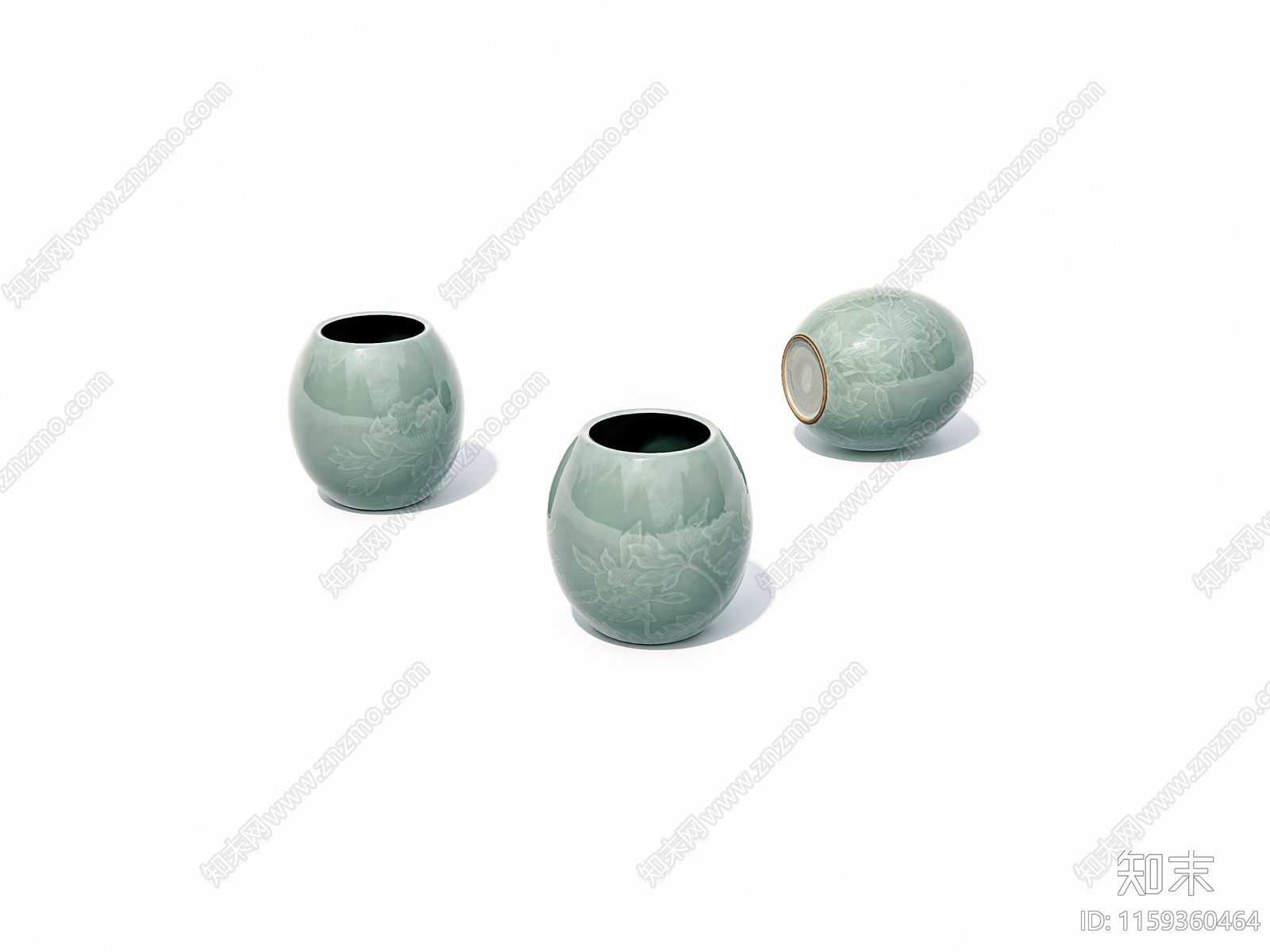 中式老旧陶瓷瓶子SU模型下载【ID:1159360464】