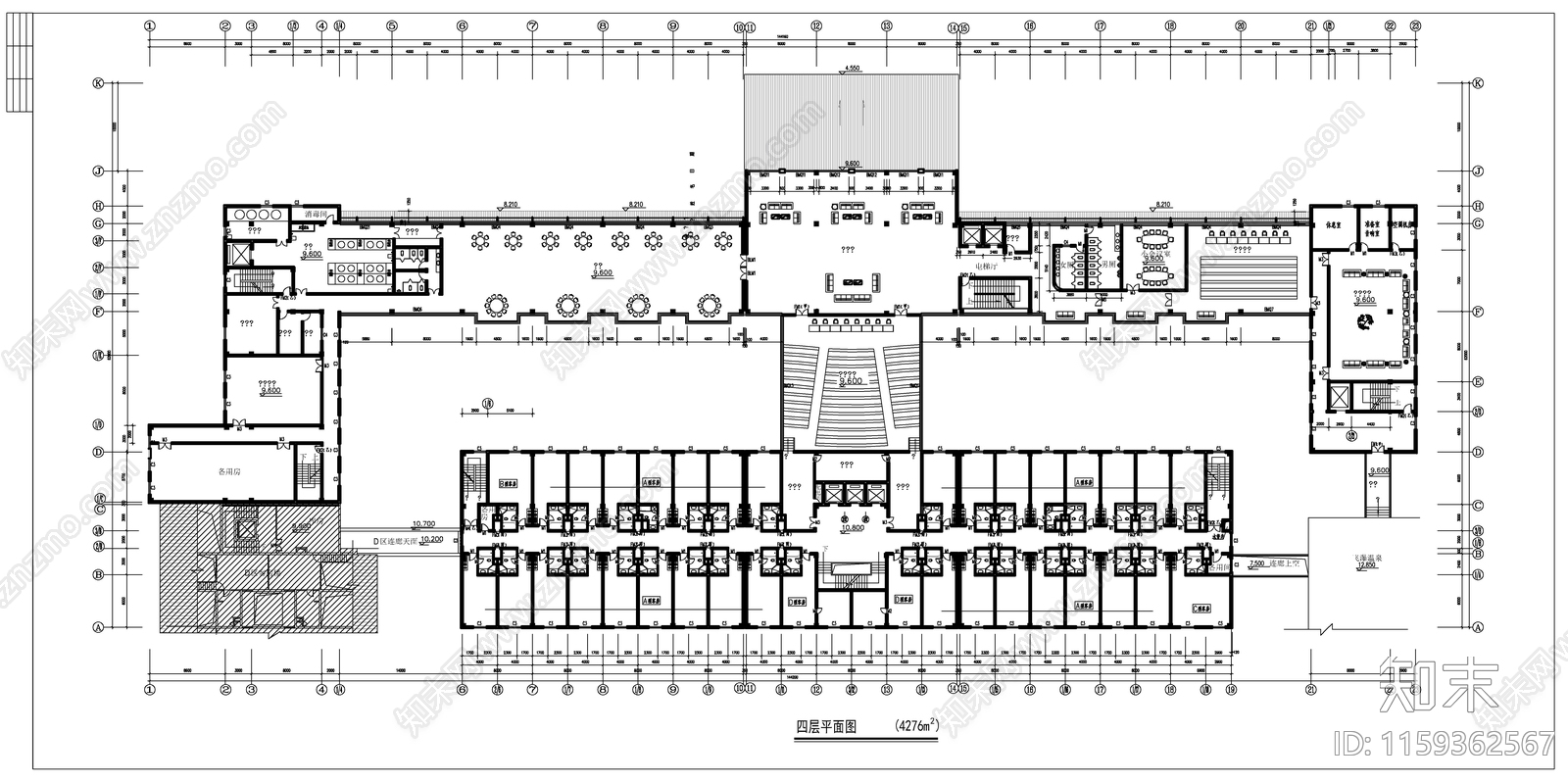 大型酒店建筑设计图cad施工图下载【ID:1159362567】