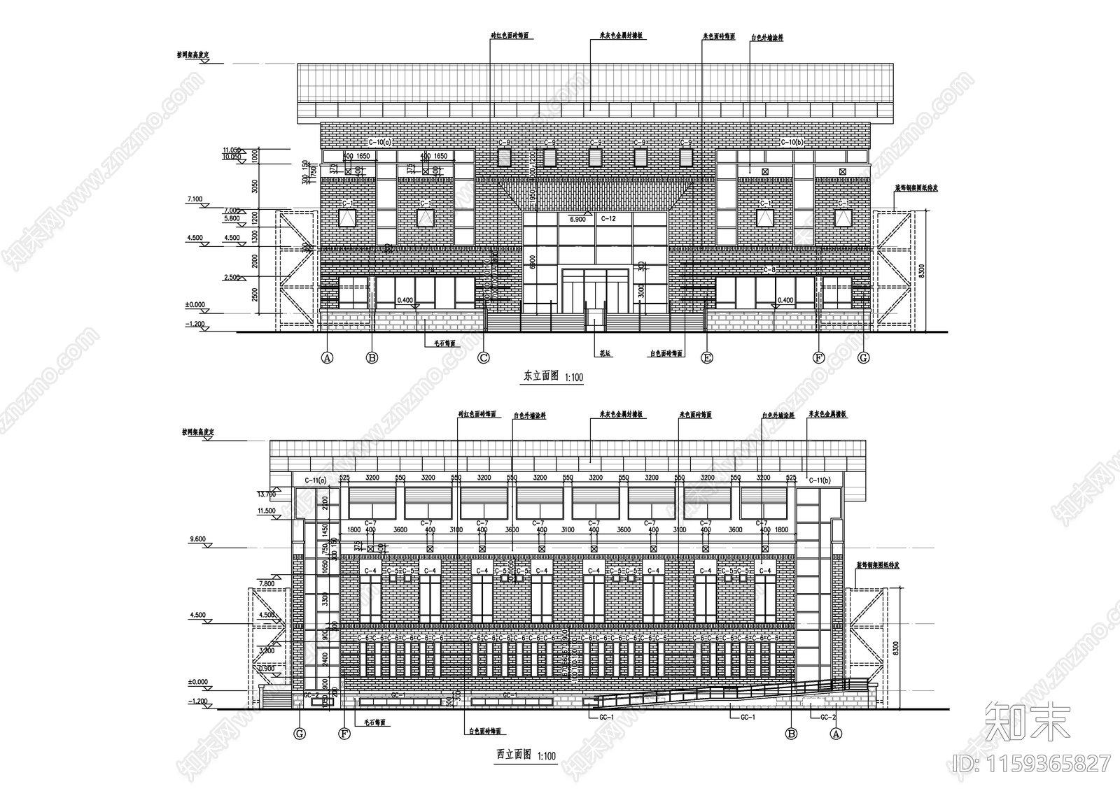 体育馆建筑cad施工图下载【ID:1159365827】