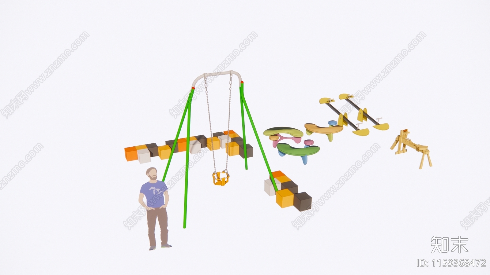 特色儿童娱乐设备SU模型下载【ID:1159368472】