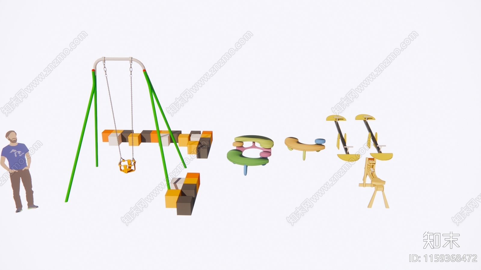 特色儿童娱乐设备SU模型下载【ID:1159368472】
