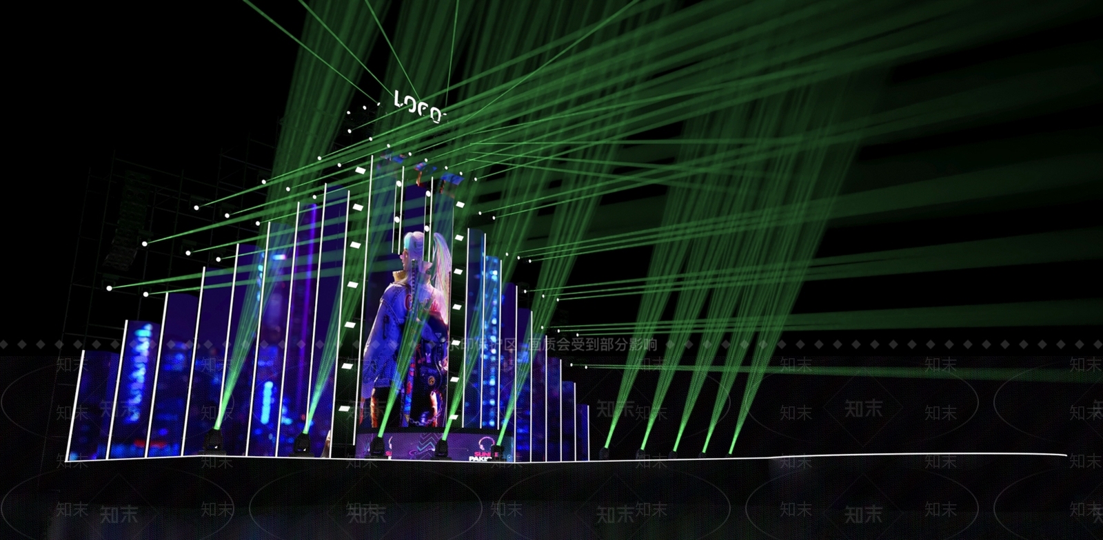 现代电音节舞台3D模型下载【ID:1159373234】