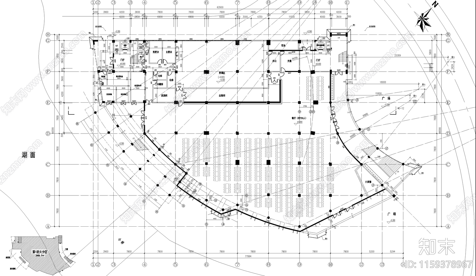 学校建筑cad施工图下载【ID:1159378967】