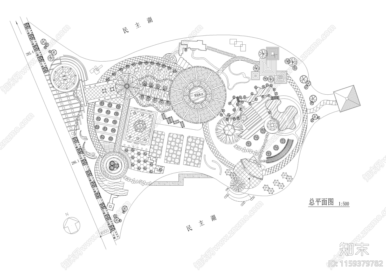 某广场规划cad施工图下载【ID:1159379782】