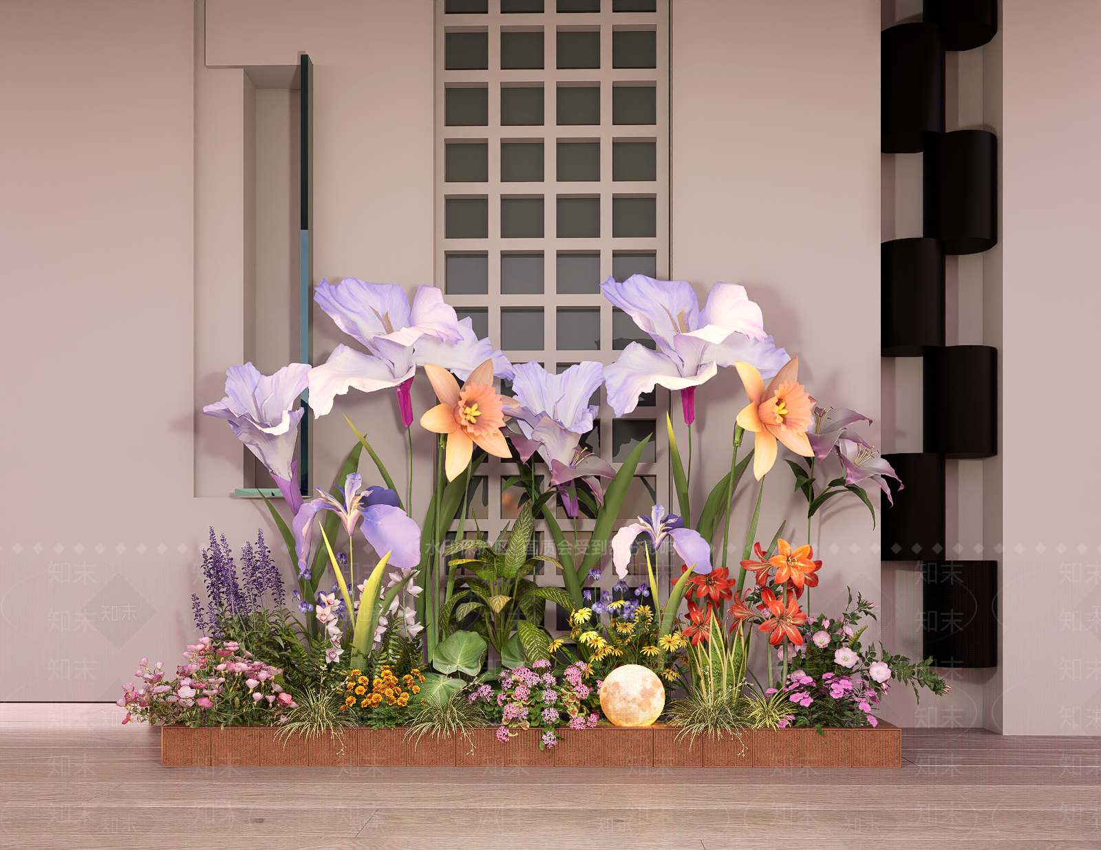 现代景观植物造景SU模型下载【ID:1159382026】