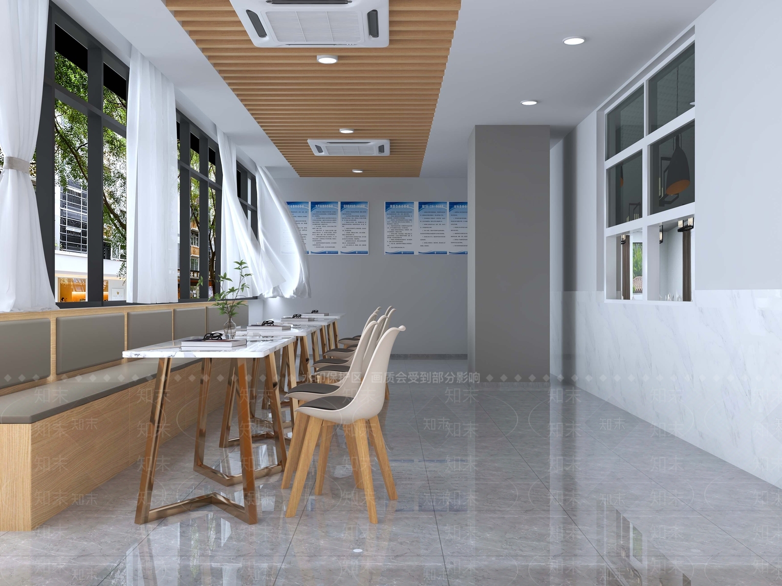 现代食堂3D模型下载【ID:1159392614】