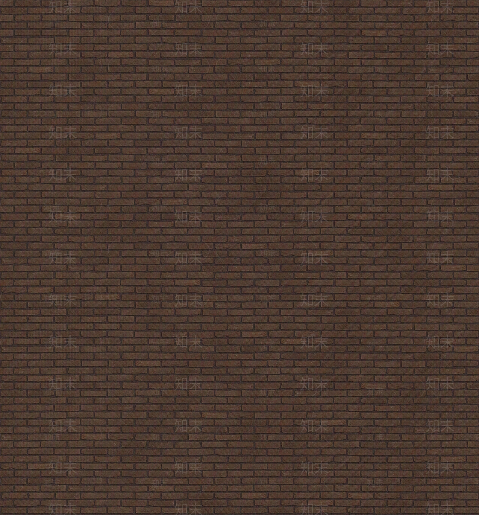 无缝黑棕色砖墙室外墙面地面贴图下载【ID:1159393262】
