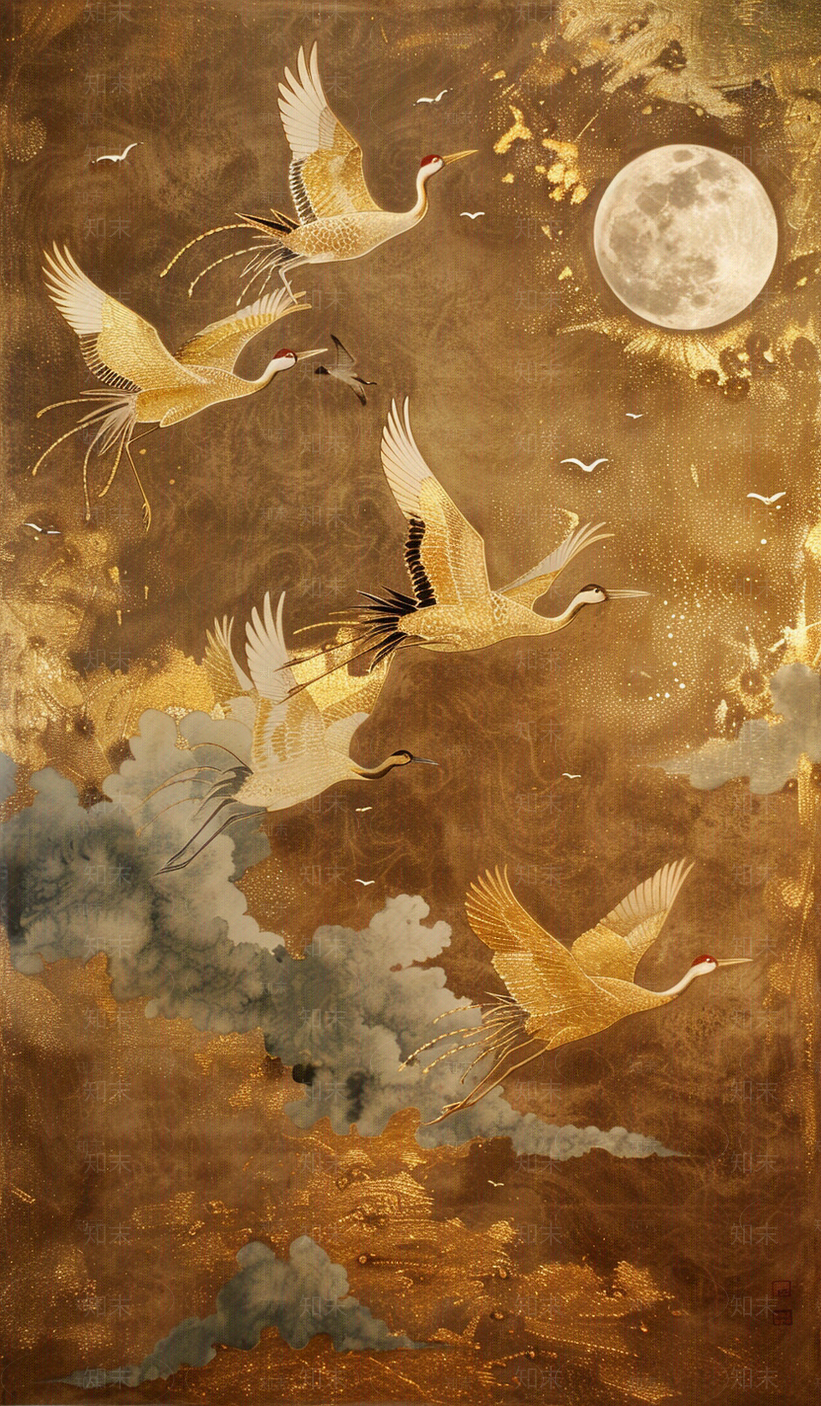 中式风格图案墙纸壁纸贴图下载【ID:1159394948】