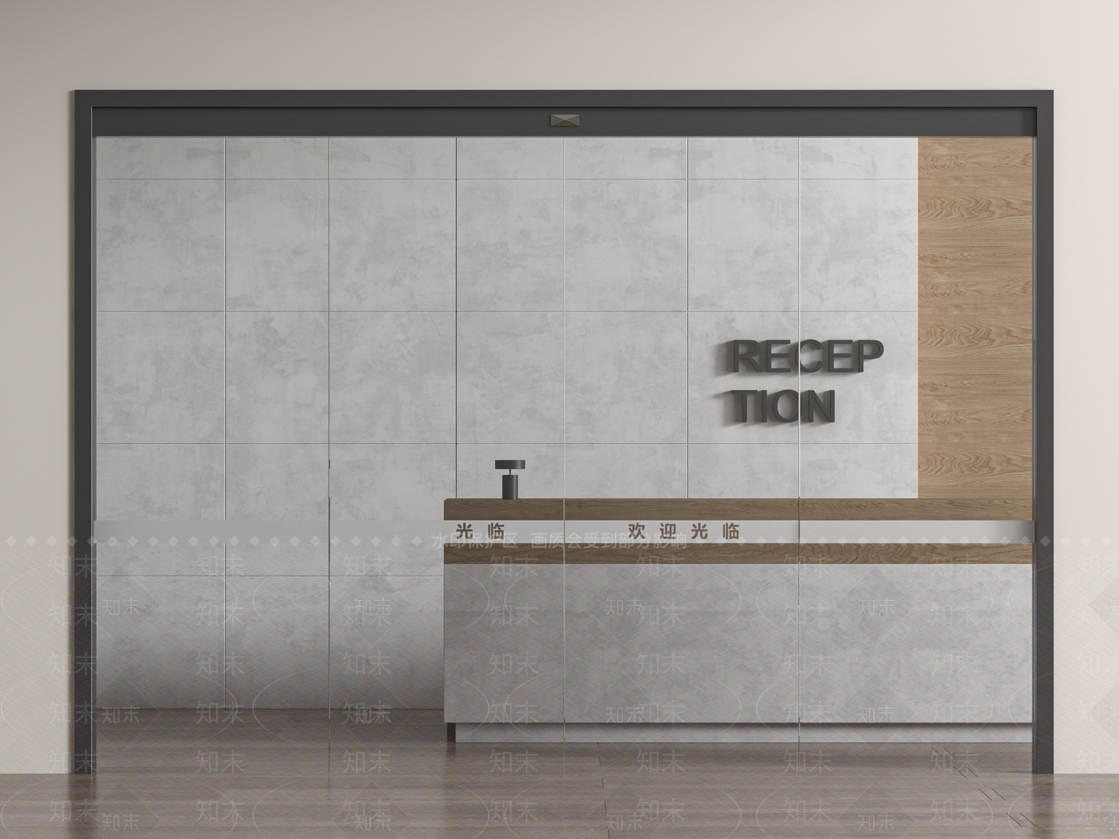 现代电动门3D模型下载【ID:1159414667】