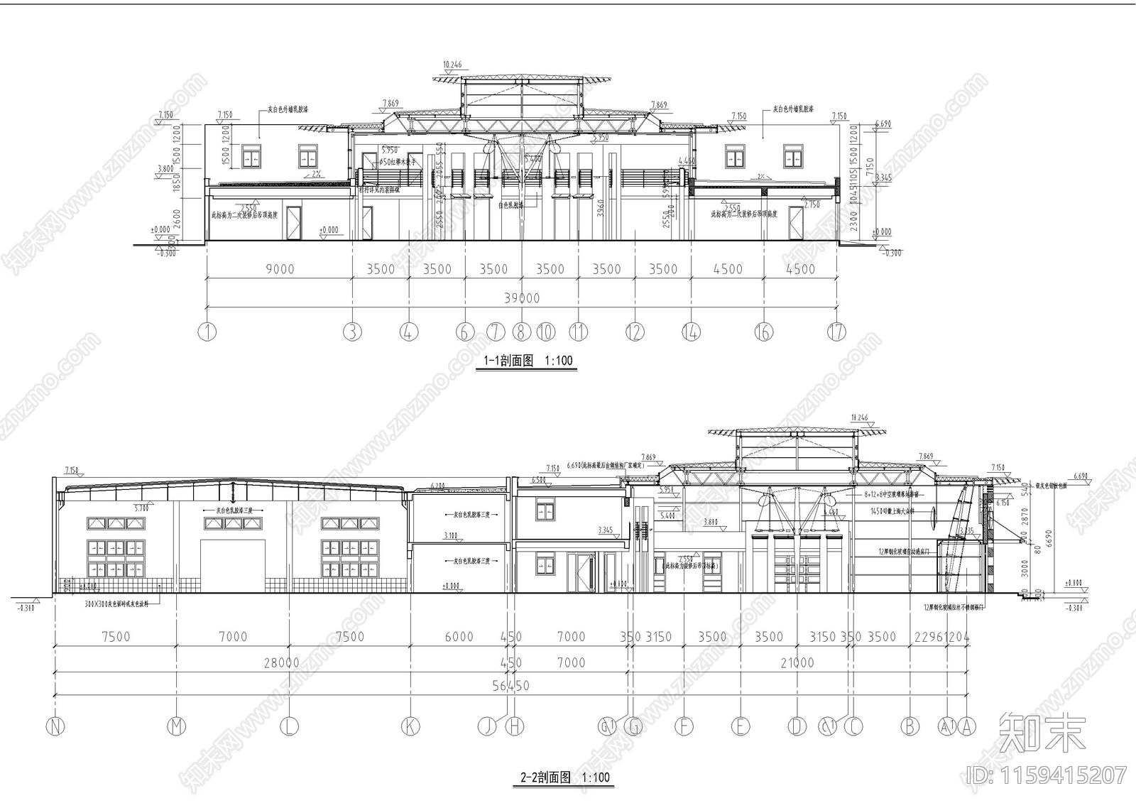 汽车展厅方案建施工图下载【ID:1159415207】