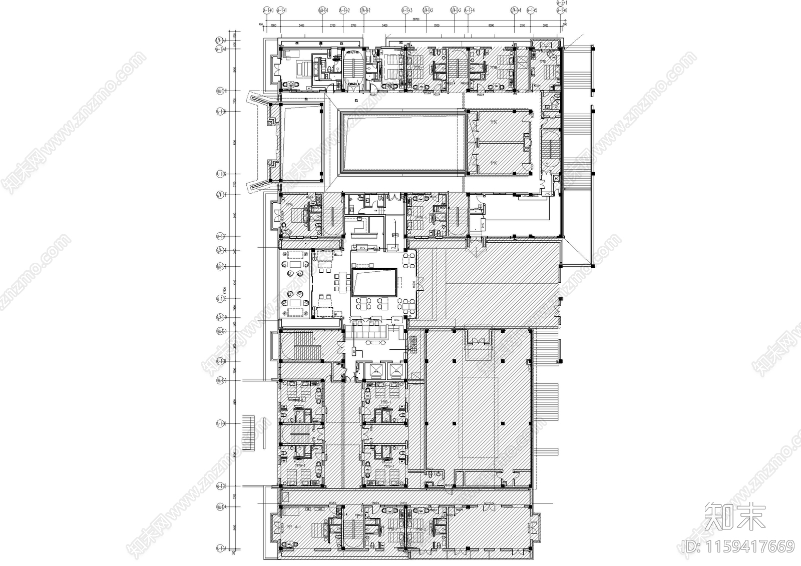 民宿火灾报警空调cad施工图下载【ID:1159417669】