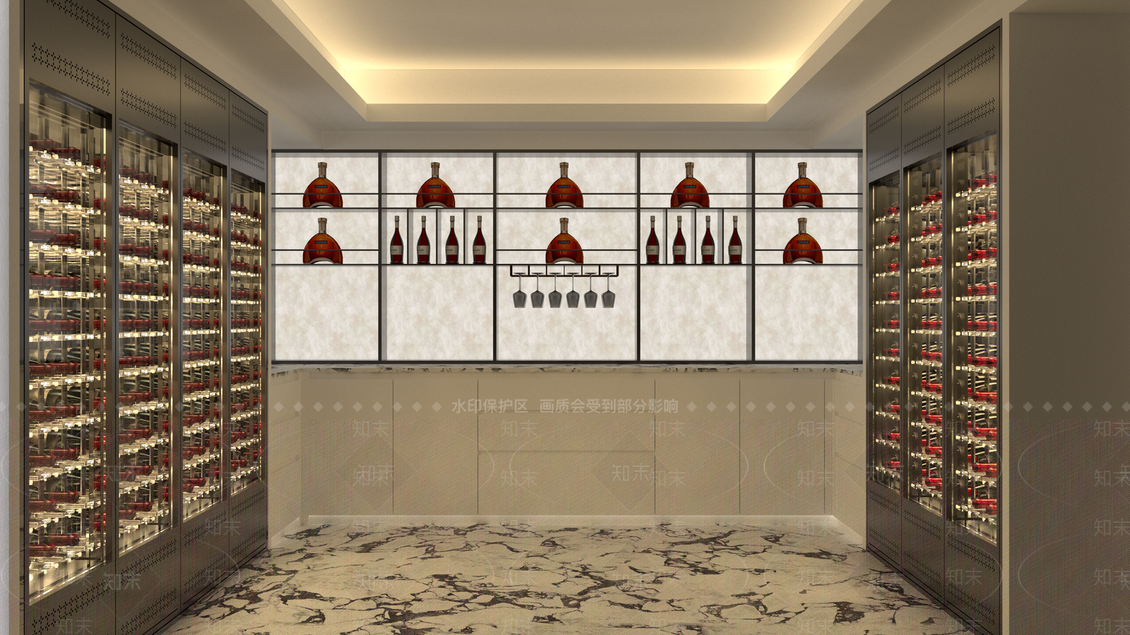 现代酒窖SU模型下载【ID:1159420246】