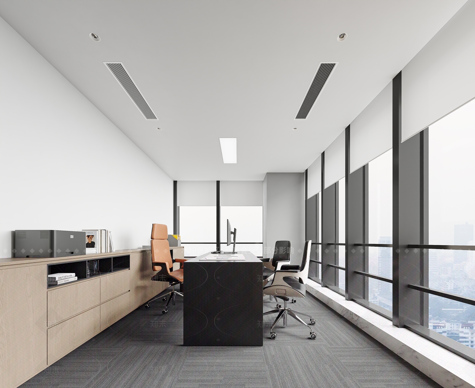现代办公大厅3D模型下载【ID:1214578743】