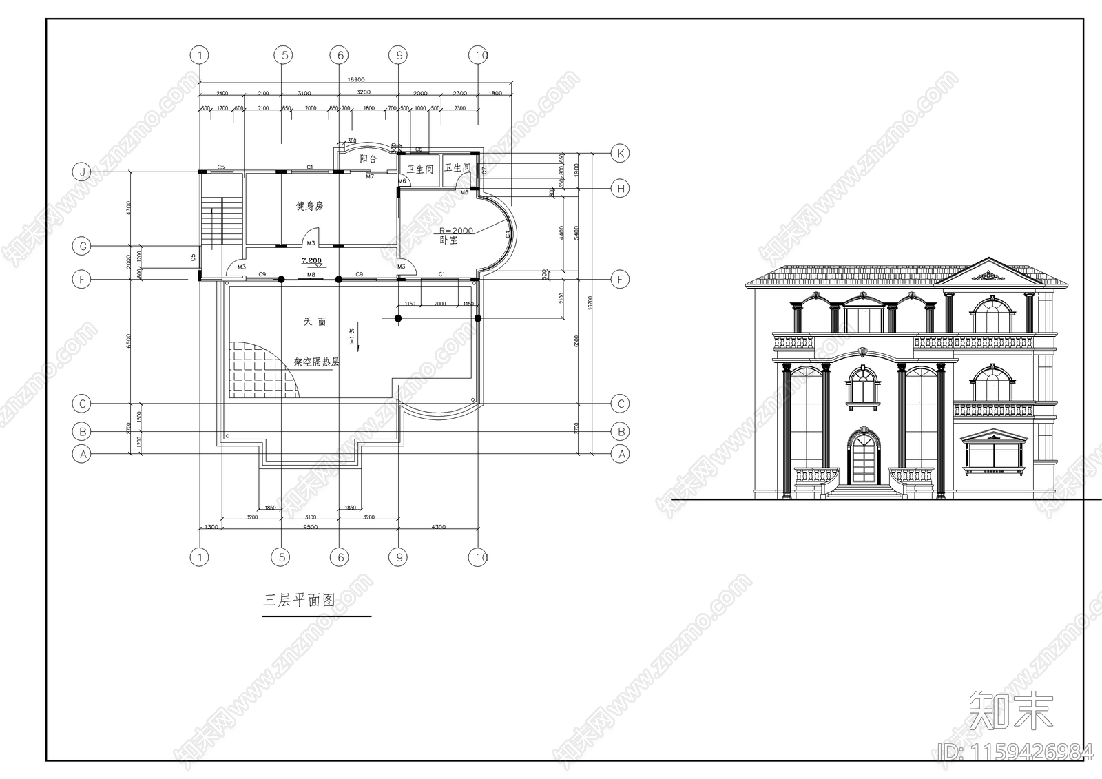 12个别墅设计方案cad施工图下载【ID:1159426984】