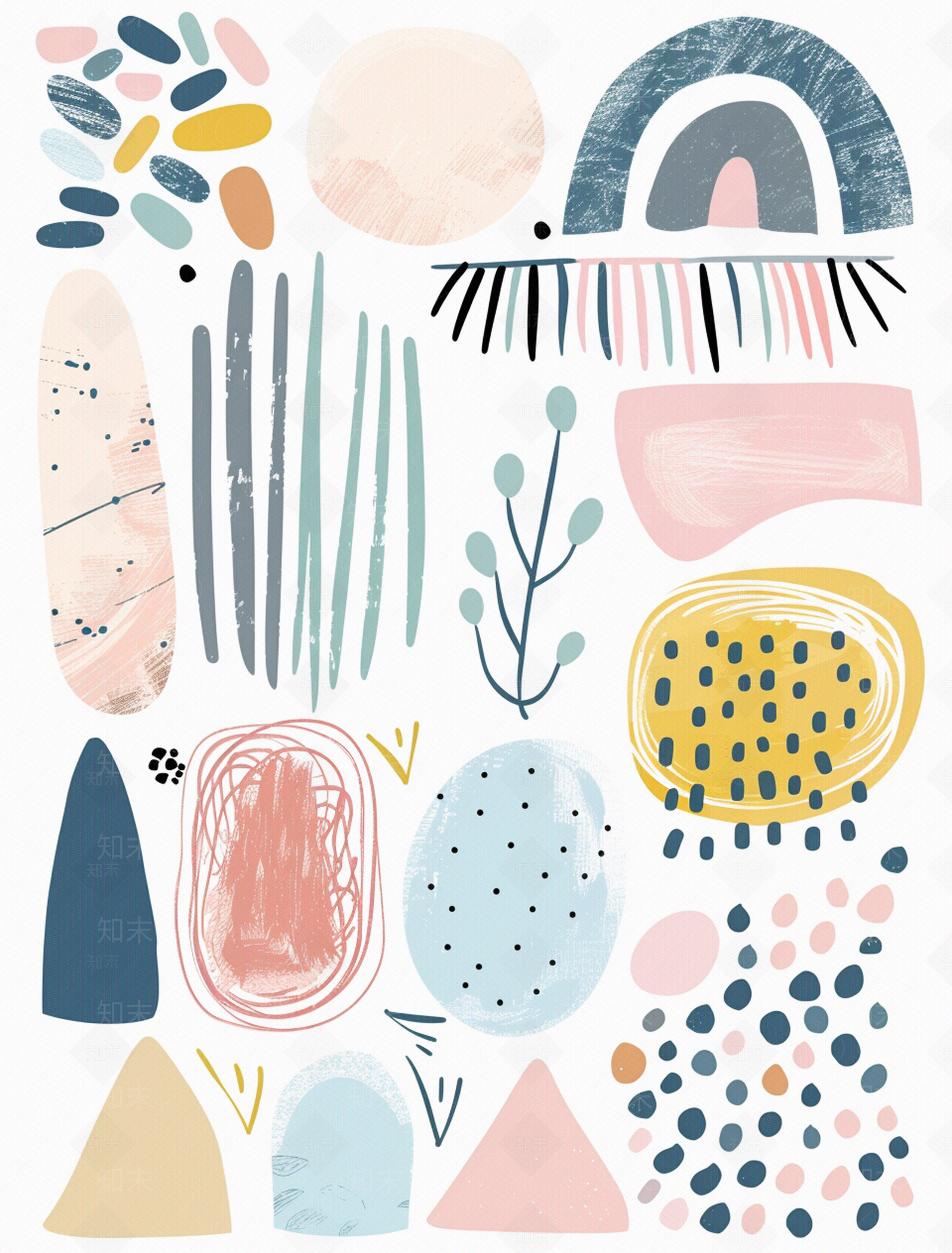 儿童房卡通图案壁纸墙纸贴图下载【ID:1159437827】