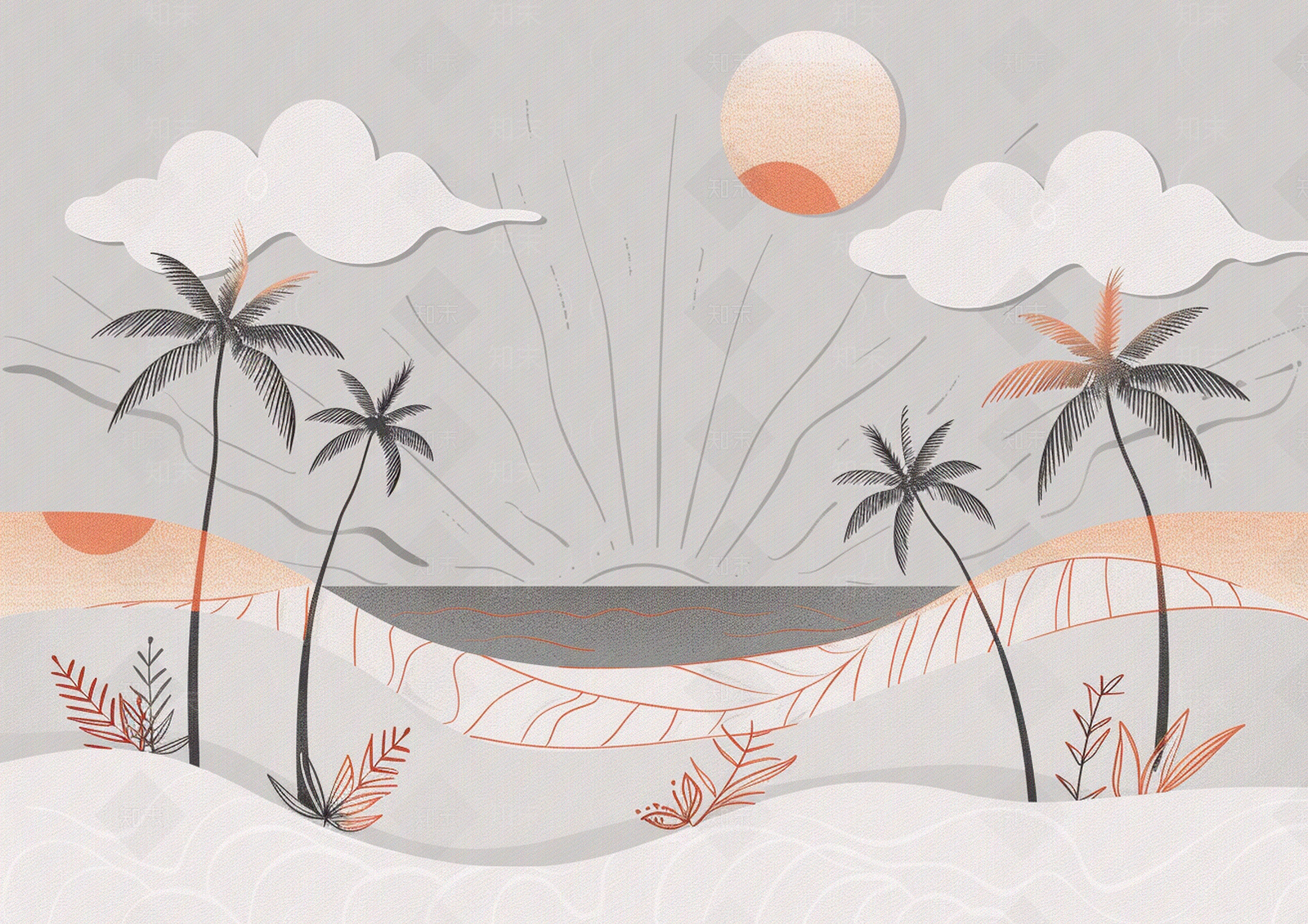 儿童房主题墙纸墙布卡通画贴图下载【ID:1159438985】