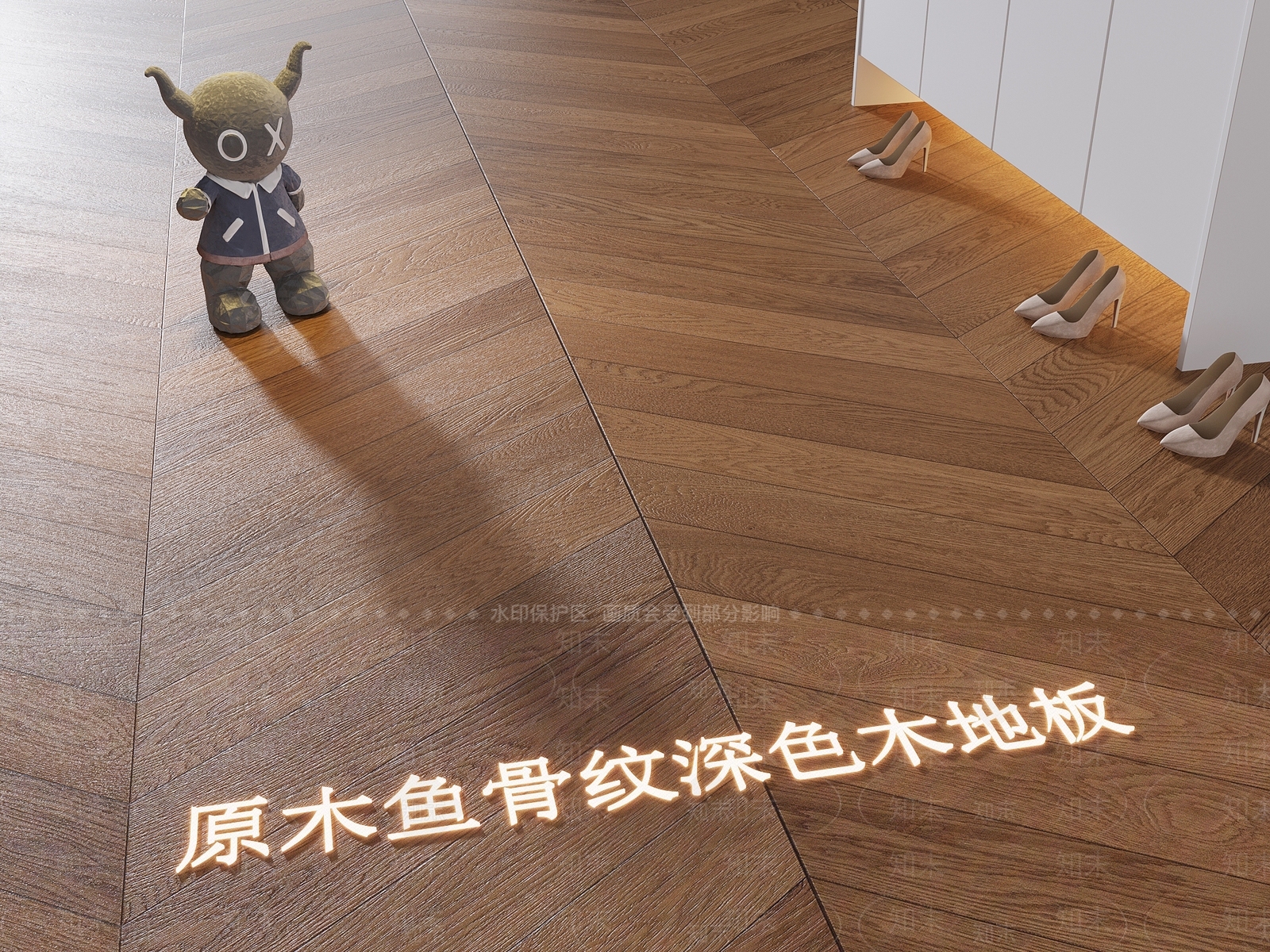 现代原木风木地板SU模型下载【ID:1159443346】