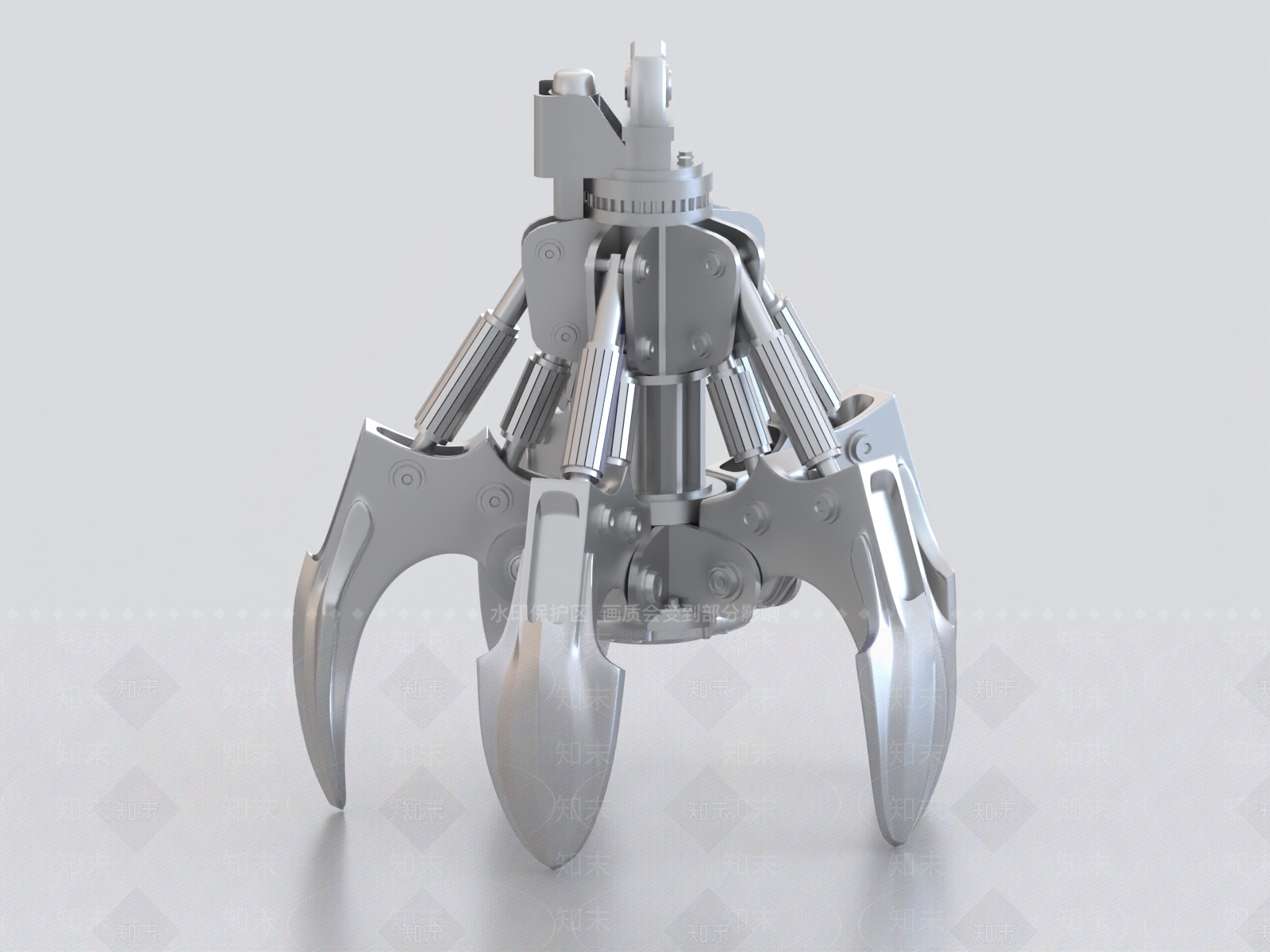 现代机械爪3D模型下载【ID:1159450682】