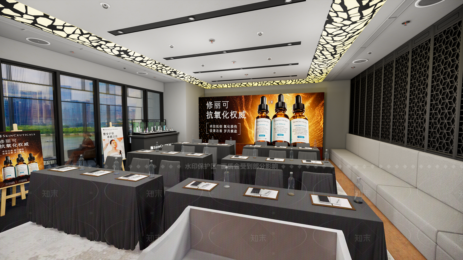 宴会厅SU模型下载【ID:1206462069】