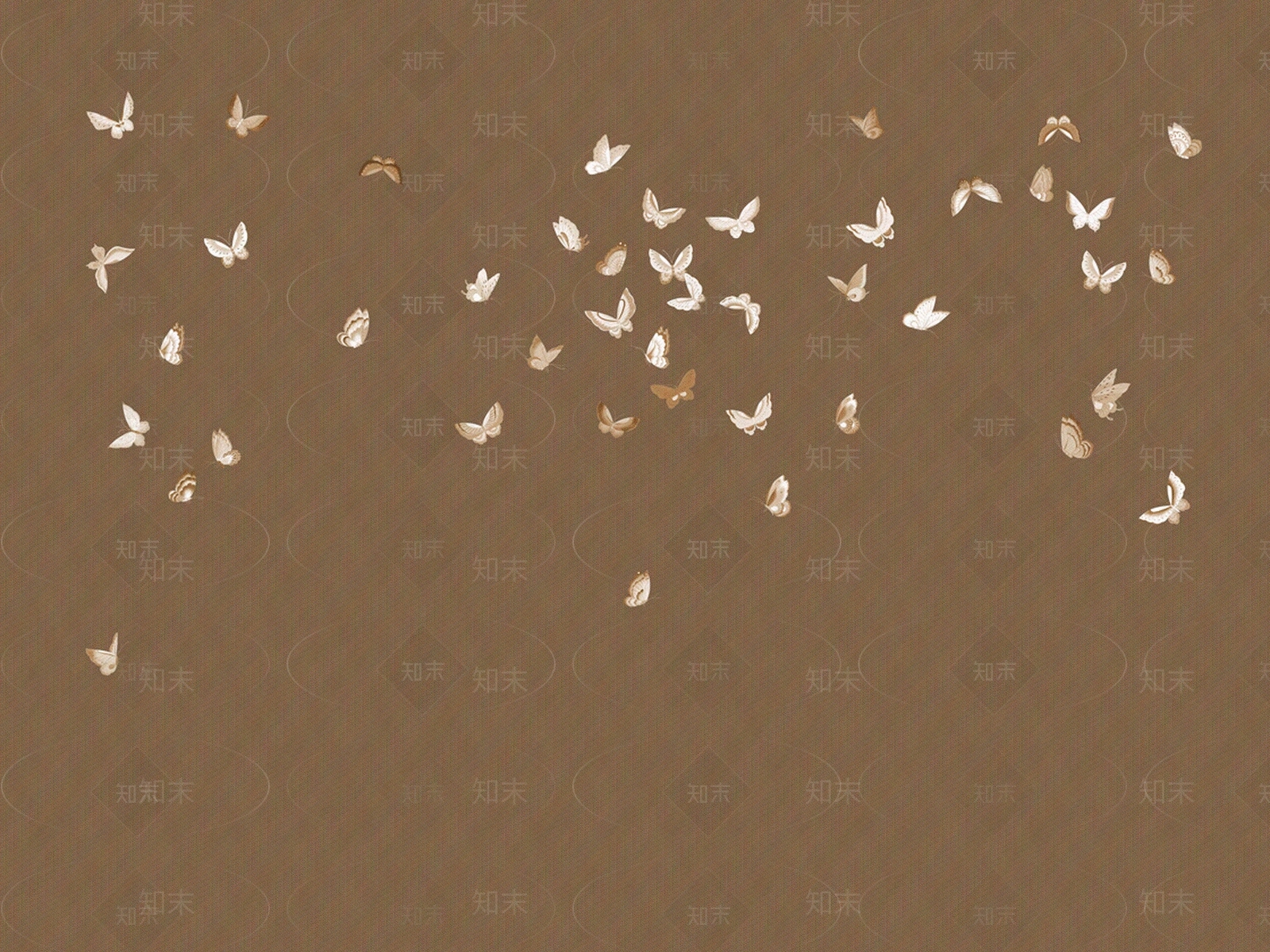 棕色蝴蝶壁纸壁纸壁画贴图下载【ID:1159455405】