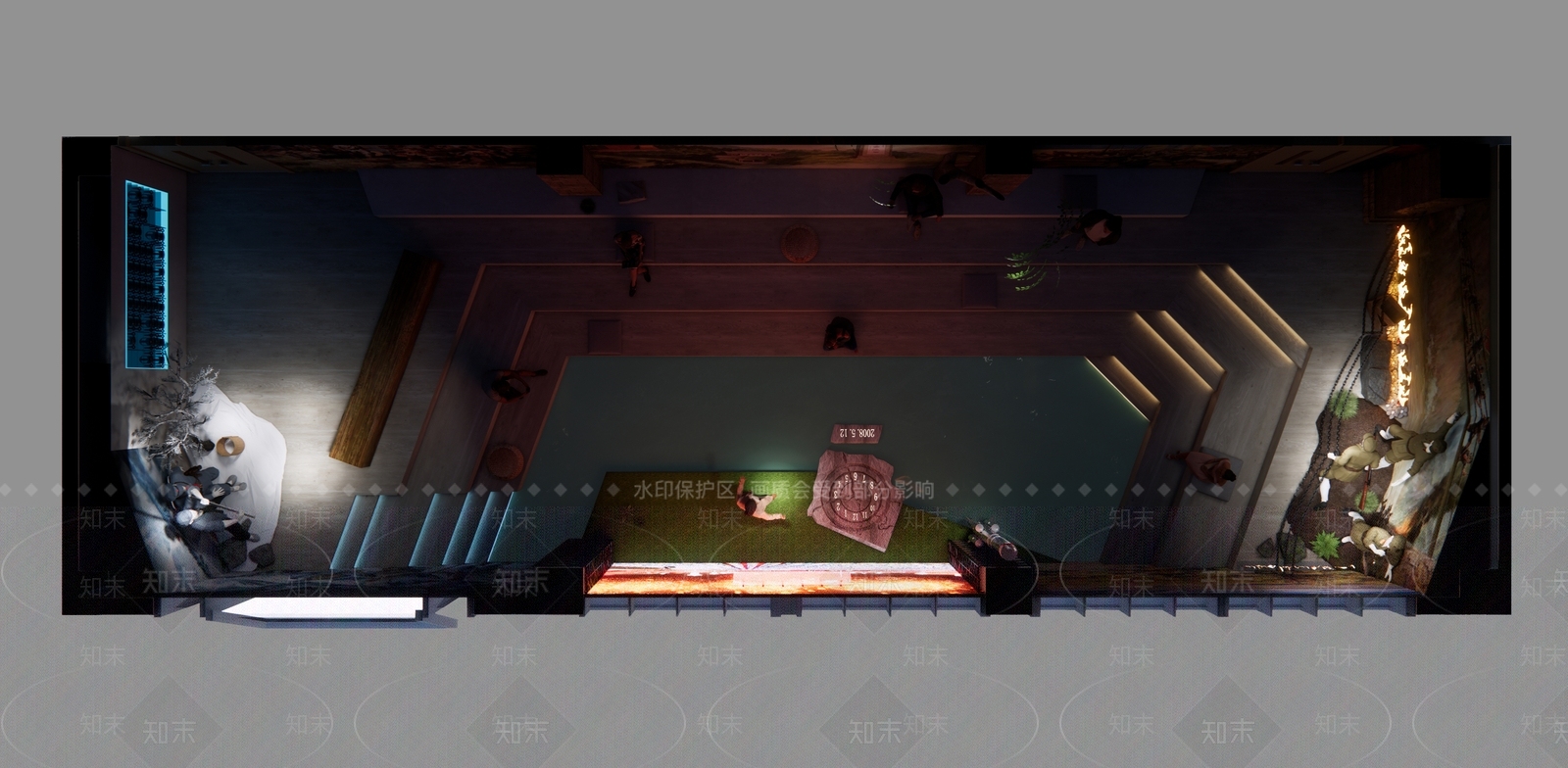 现代VR教学体验馆SU模型下载【ID:1159528959】