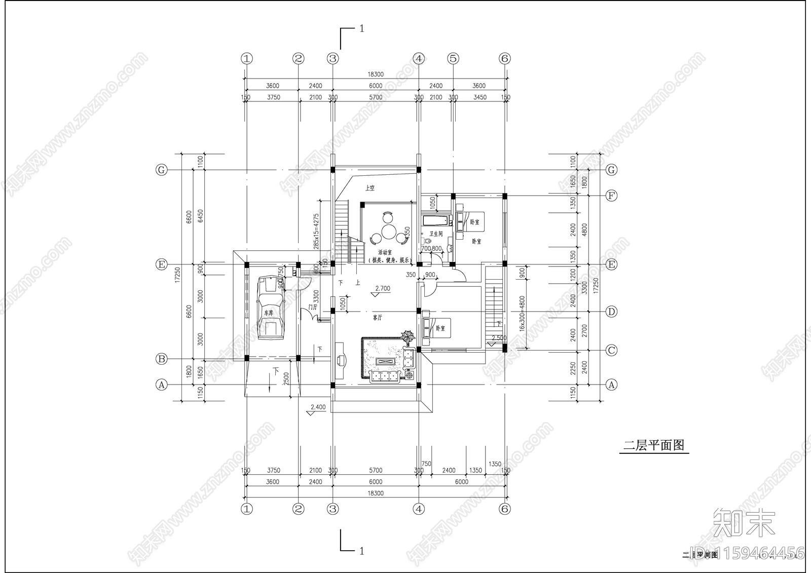 城市小区别墅建筑设计全套图纸cad施工图下载【ID:1159464456】