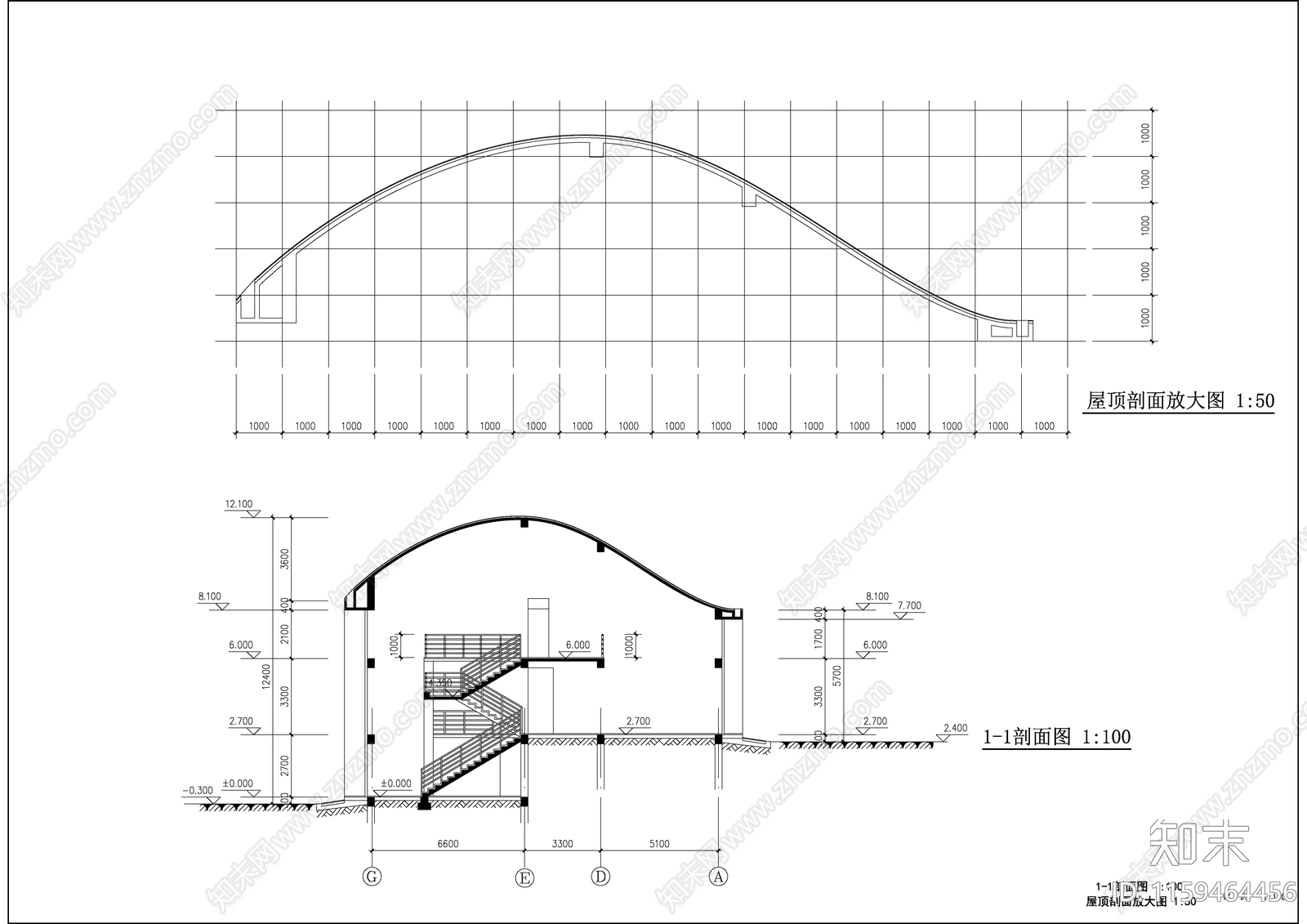 城市小区别墅建筑设计全套图纸cad施工图下载【ID:1159464456】