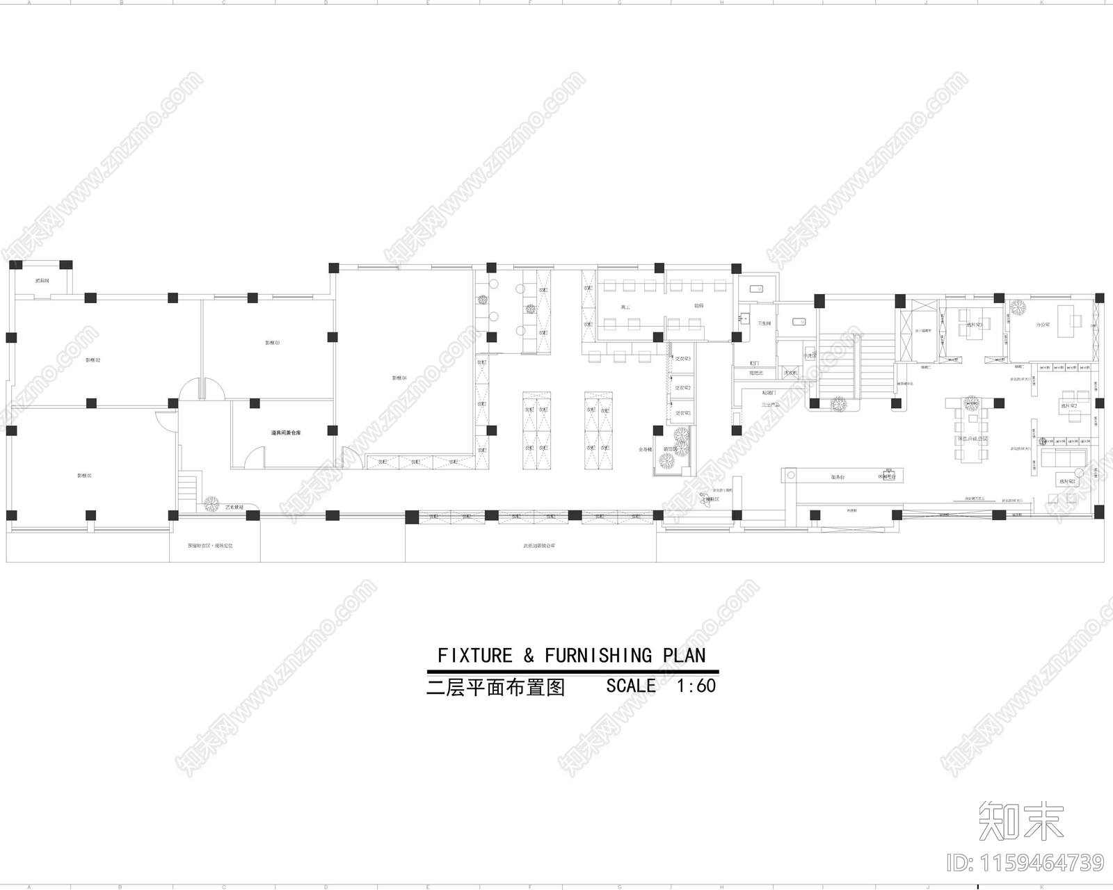 贝蒂熊婚纱摄影儿童影施工图下载【ID:1159464739】