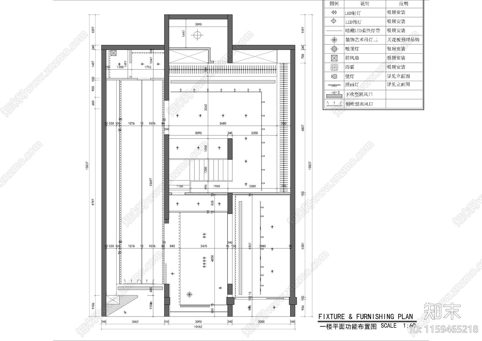 现代婚纱礼服馆摄影施工图下载【ID:1159465218】